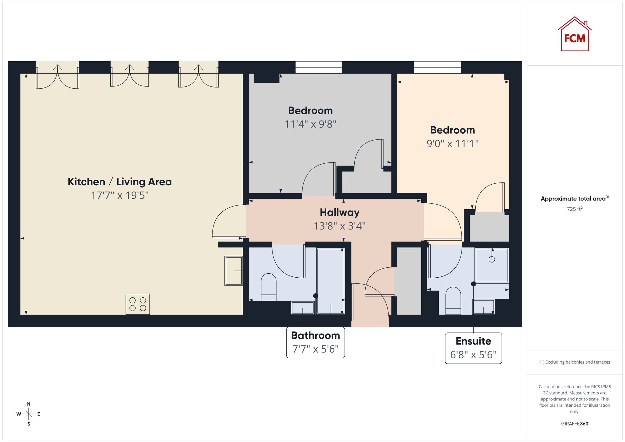 16 Falcon Court Irish Street, Whitehaven floorplan