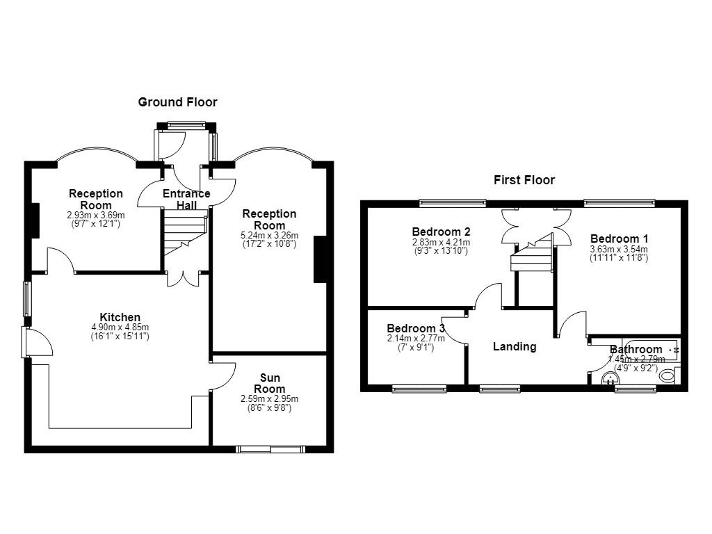 1, Clifton Lane, Preston floorplan