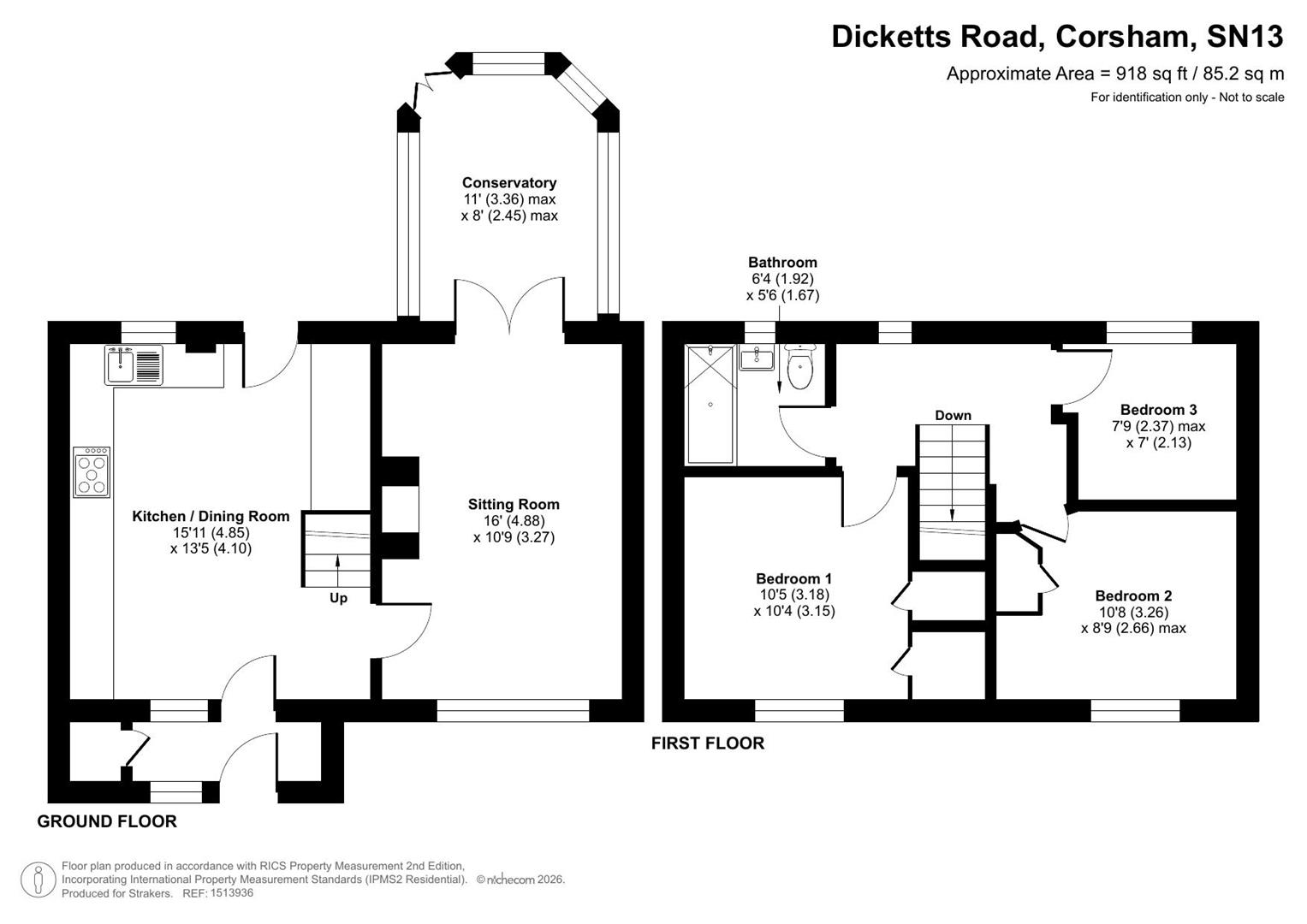 3, Dicketts Road, Corsham floorplan