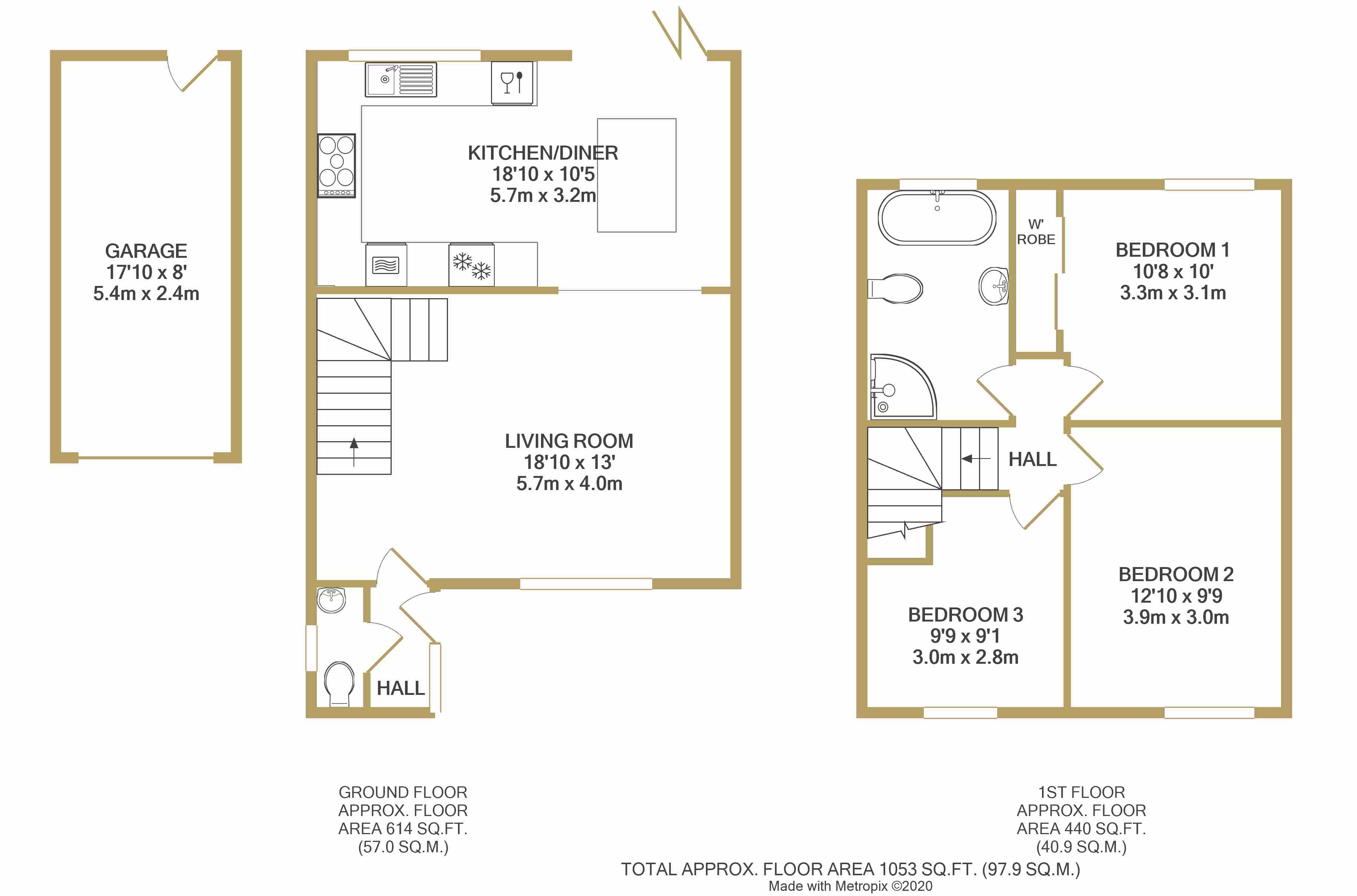 44, Cowley Road, Hampshire floorplan