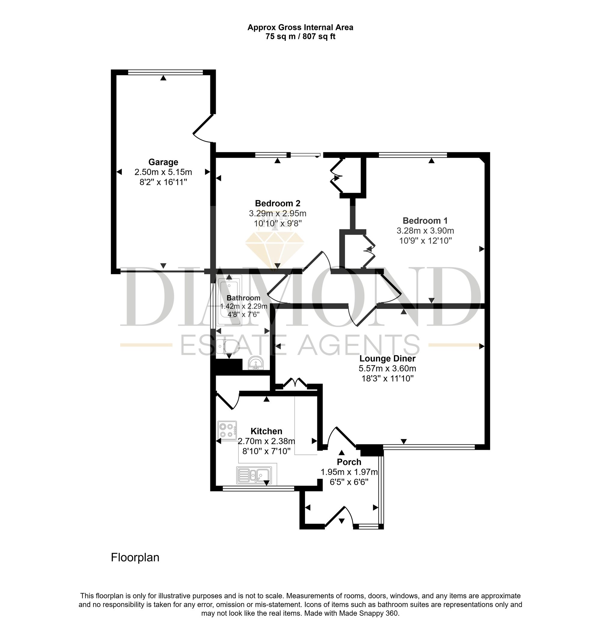 40 Oak Close, Tiverton floorplan