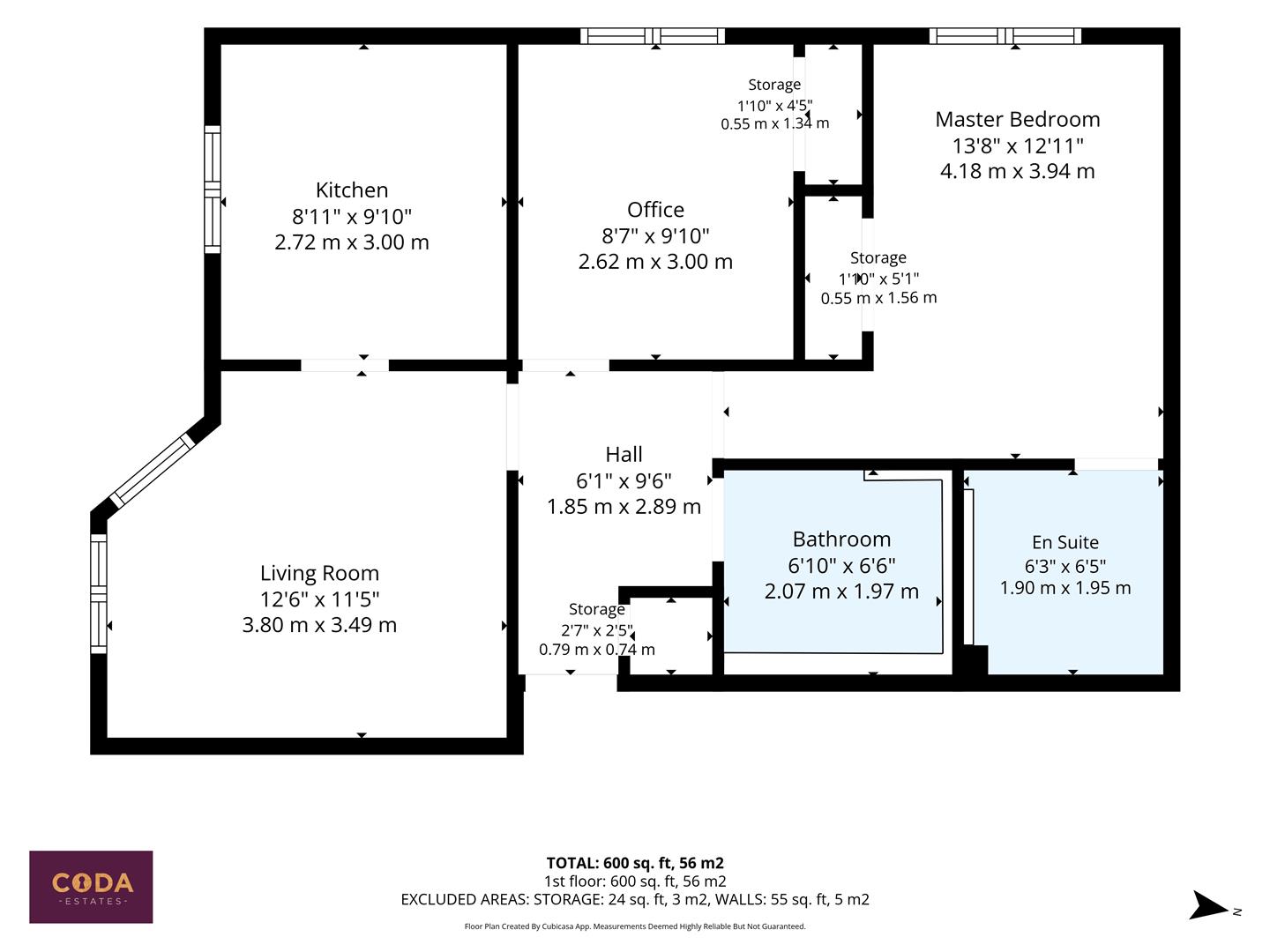 1/2, 41, Whitehaugh Road, Glasgow floorplan