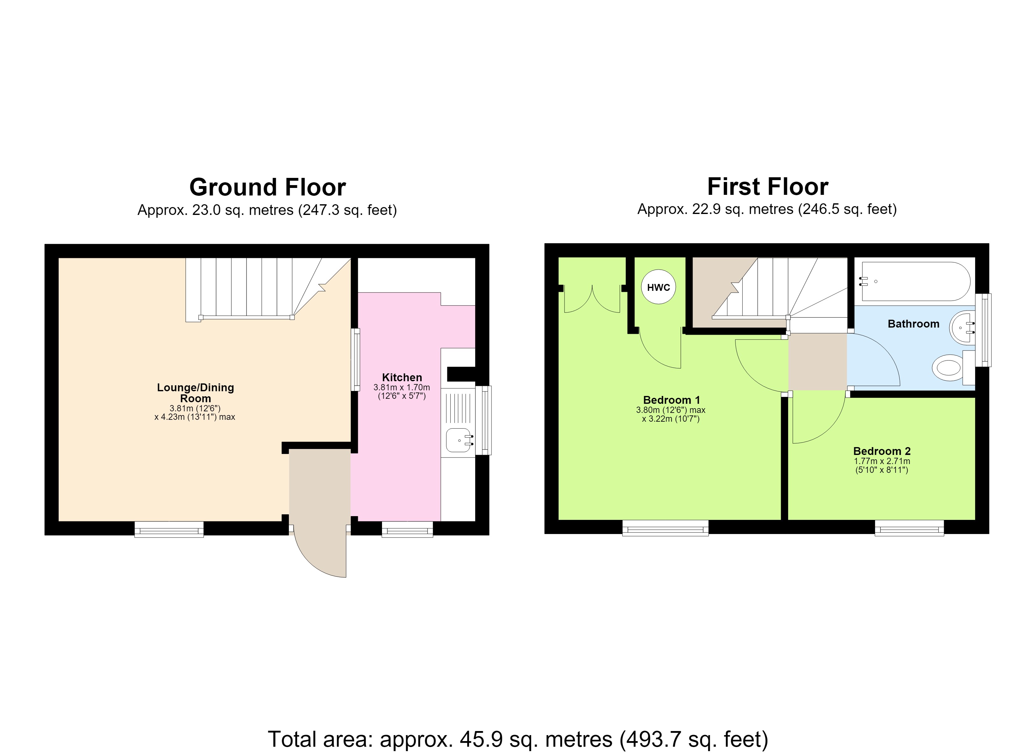 23, Waterside, Edlesborough floorplan