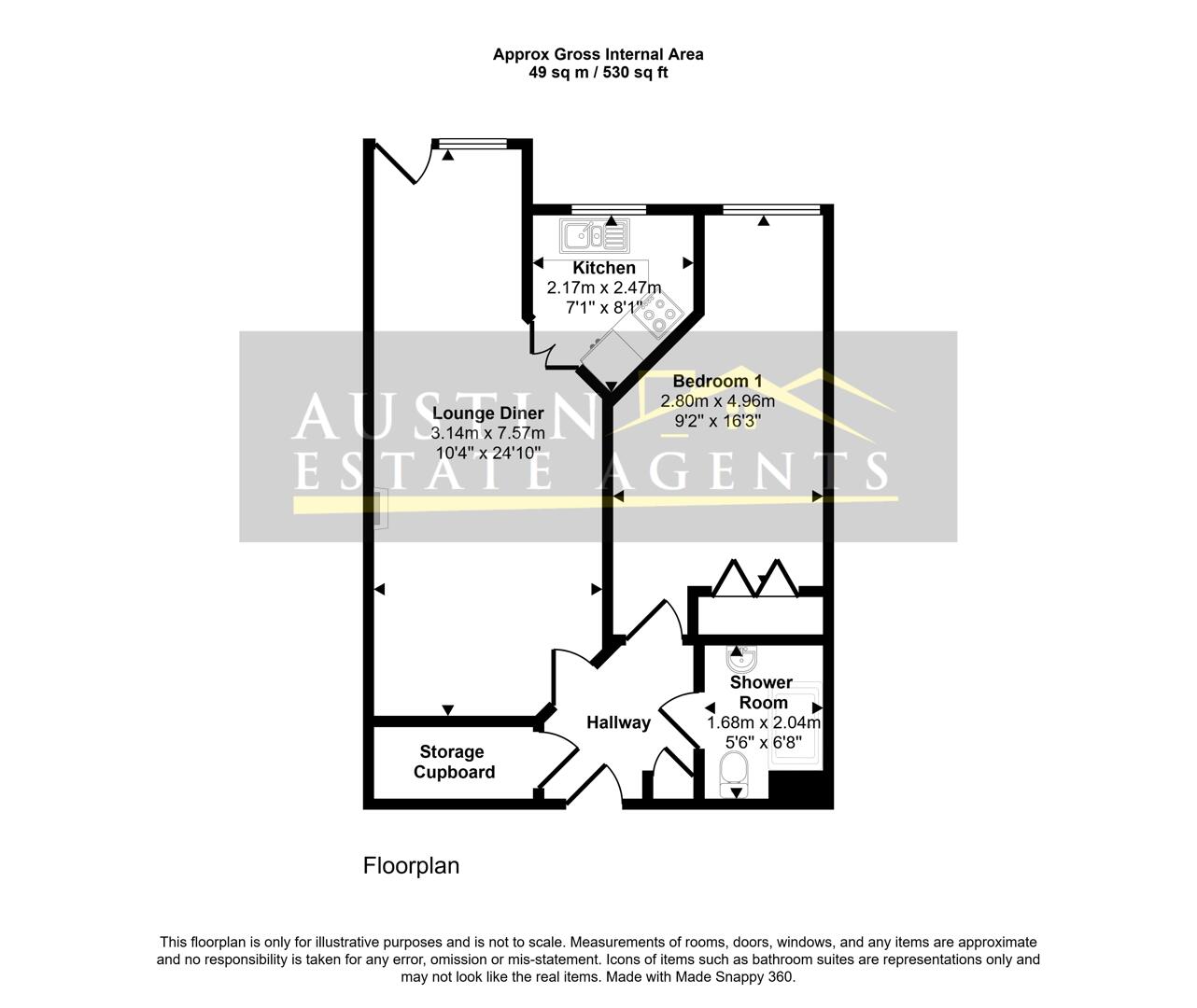 31, 191, Hardys Court, Weymouth floorplan