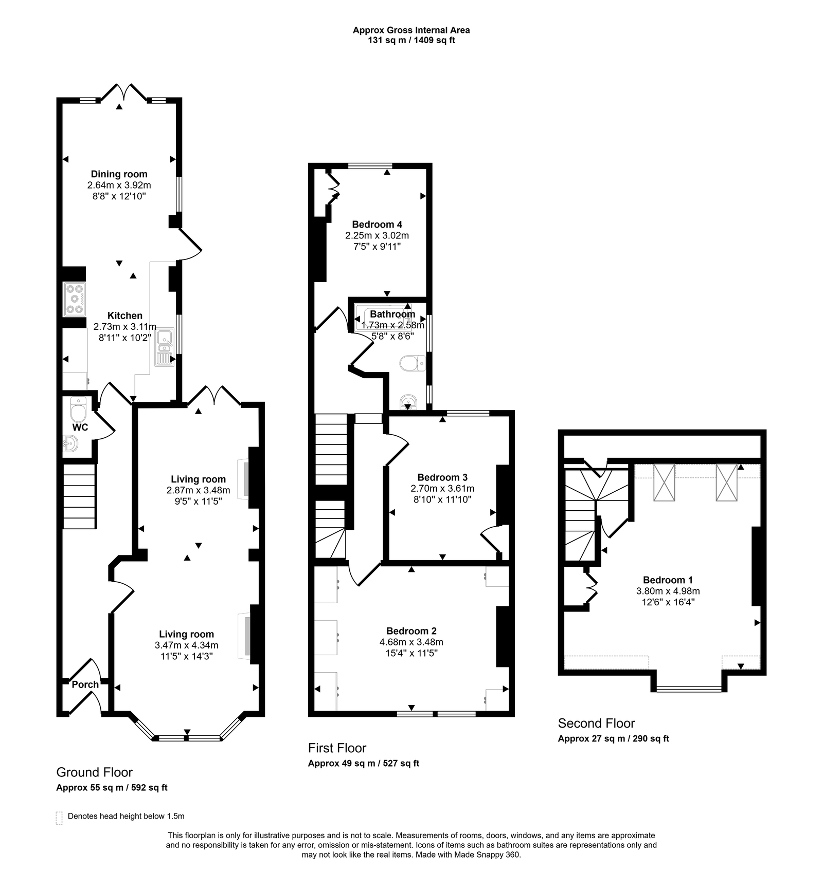 Lower Queens Road, Ashford, Kent, TN24 8HE floorplan