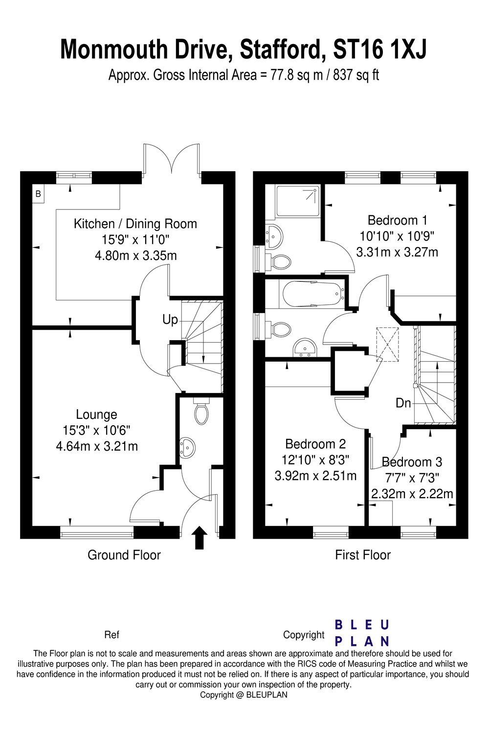 99, Martin Drive, Stafford floorplan