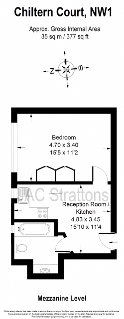 0 Bedrooms Studio to rent in Chiltern Court, Baker Street, London NW1