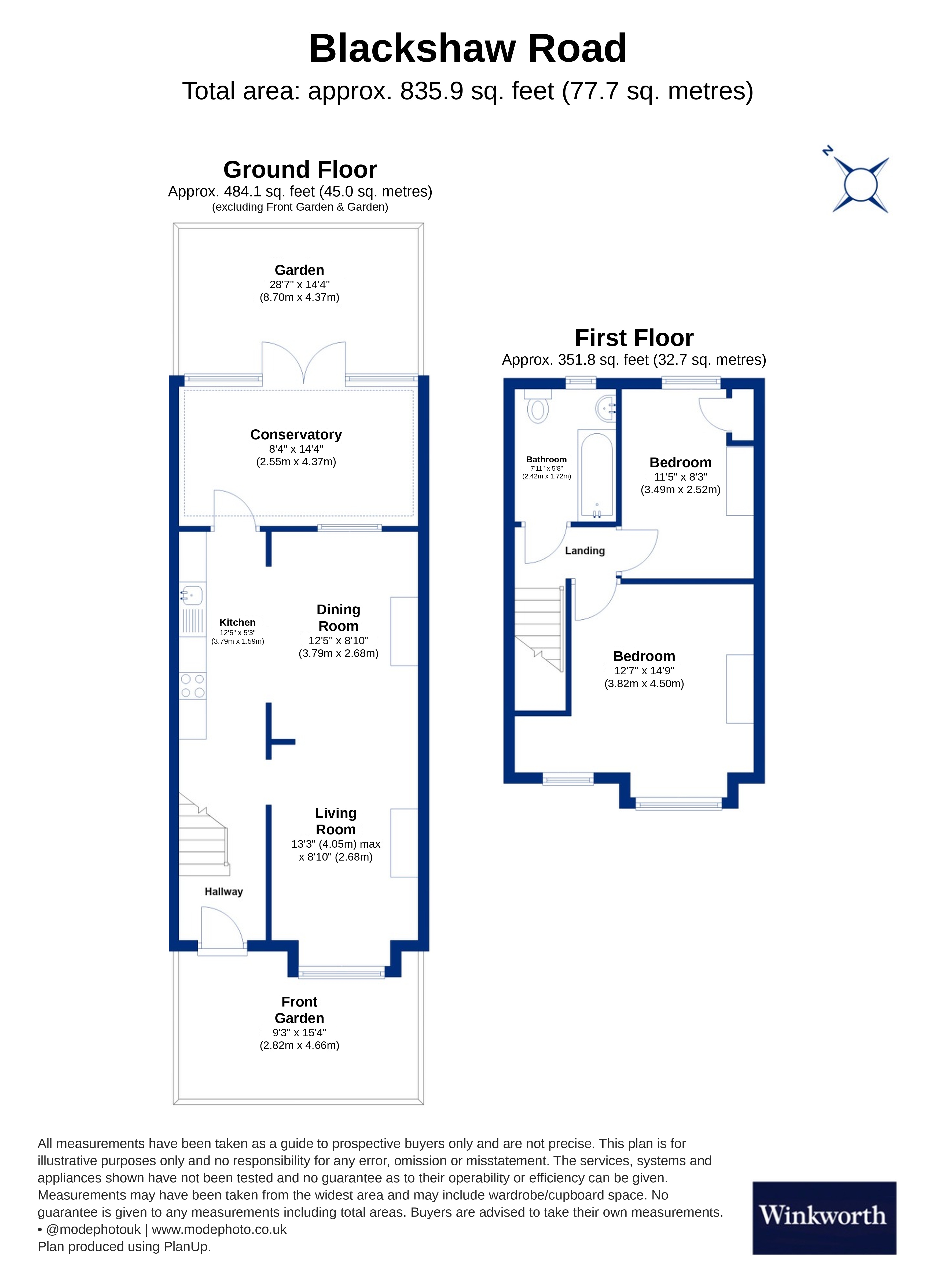 119, Blackshaw Road, London floorplan