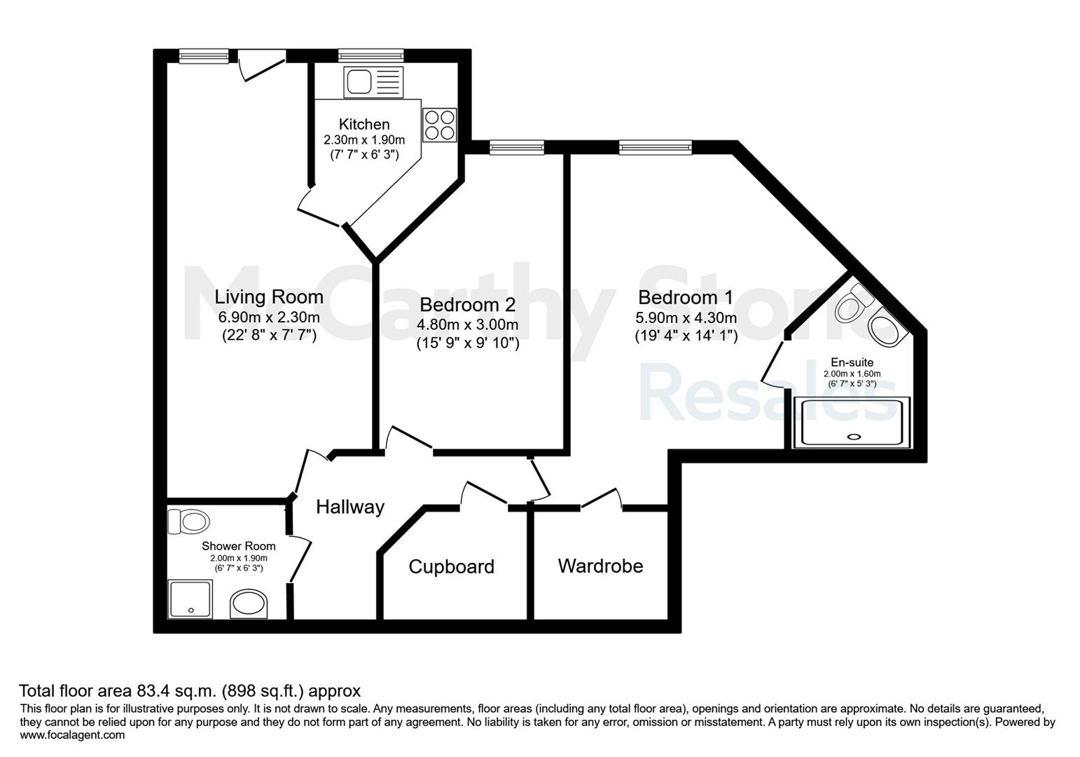 42 Riverwood, 101 Craigdhu Road, Glasgow floorplan