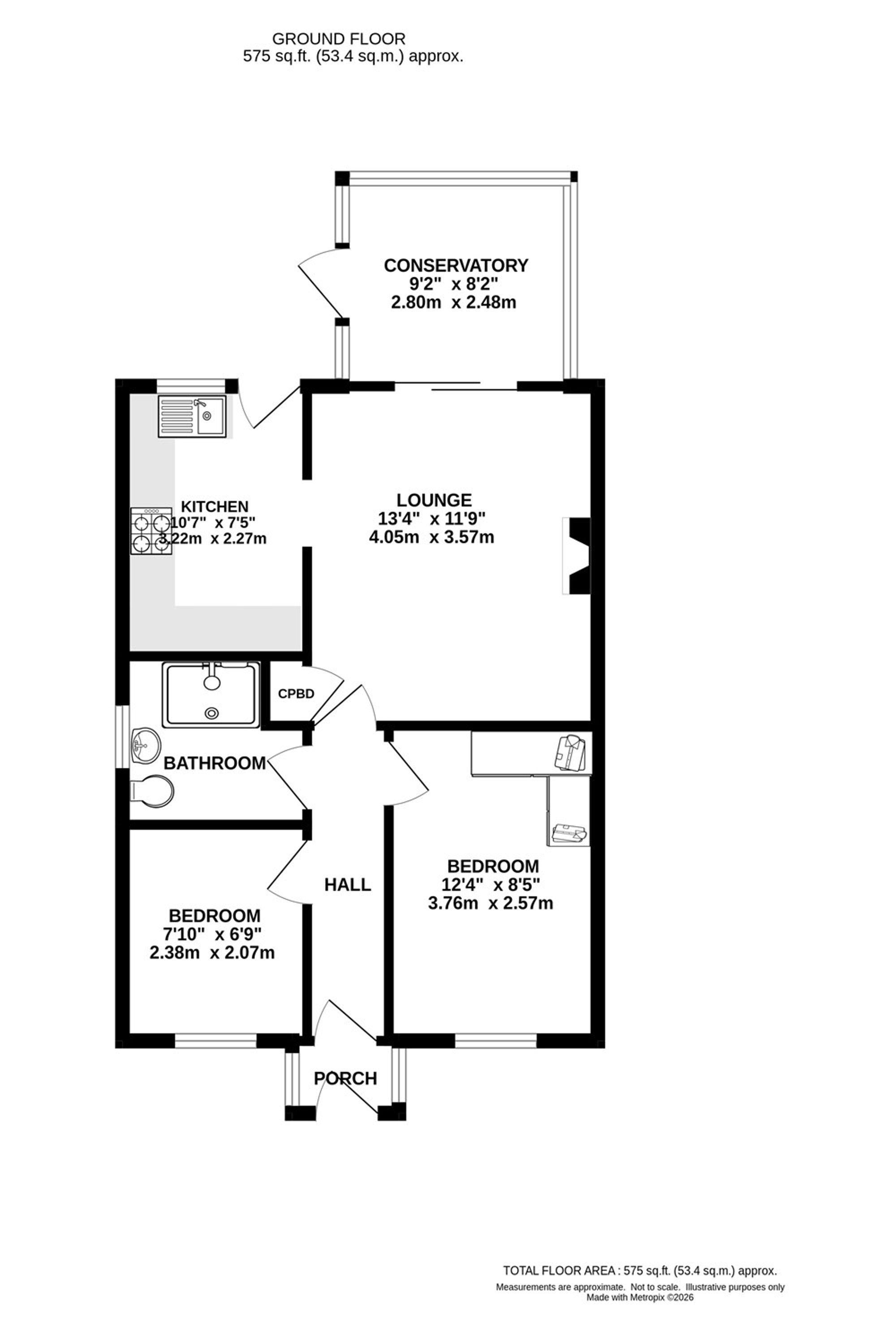 13 Cracken Close, High Peak floorplan