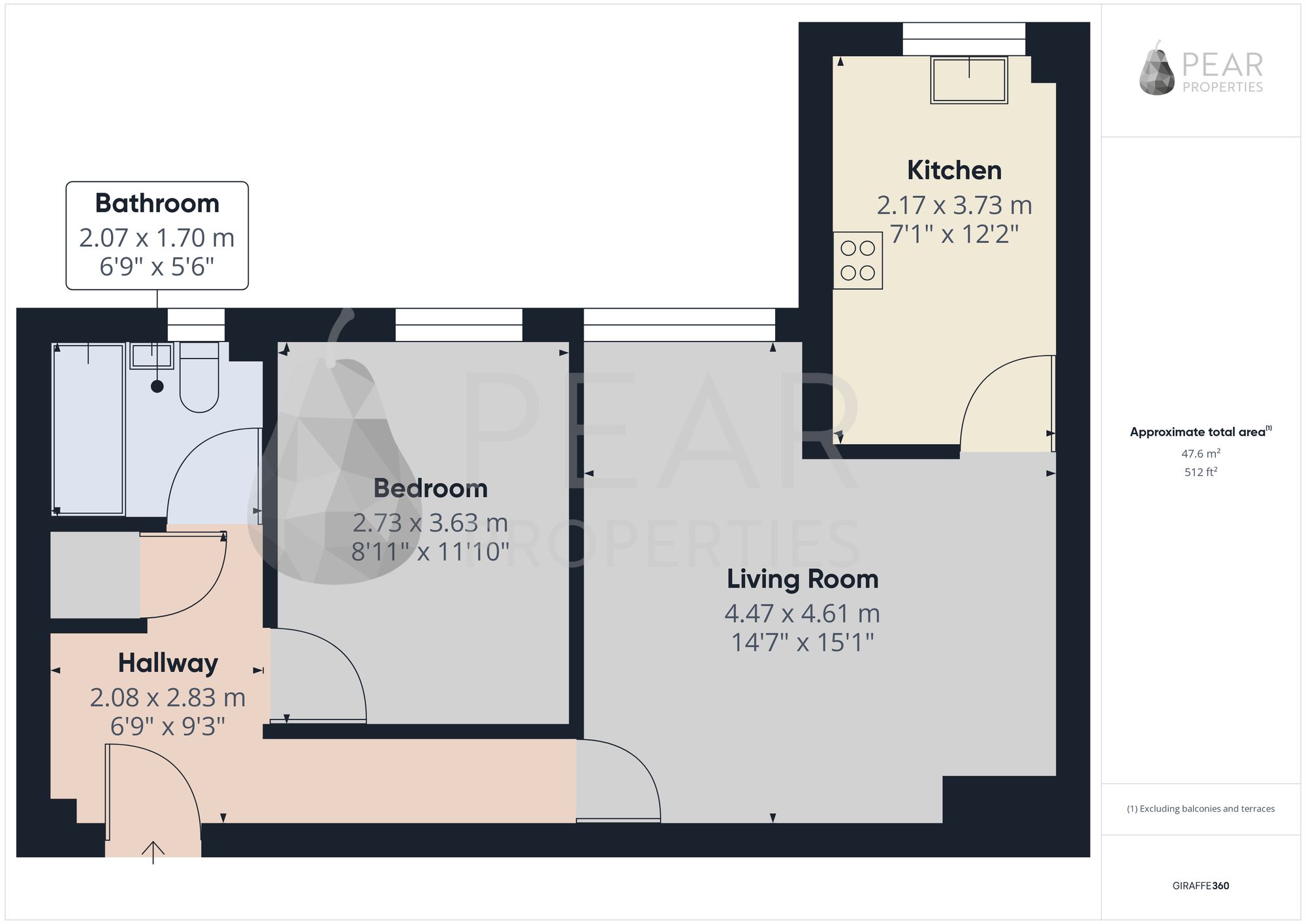 18 Laurier Court Northcourt Road, Worthing floorplan