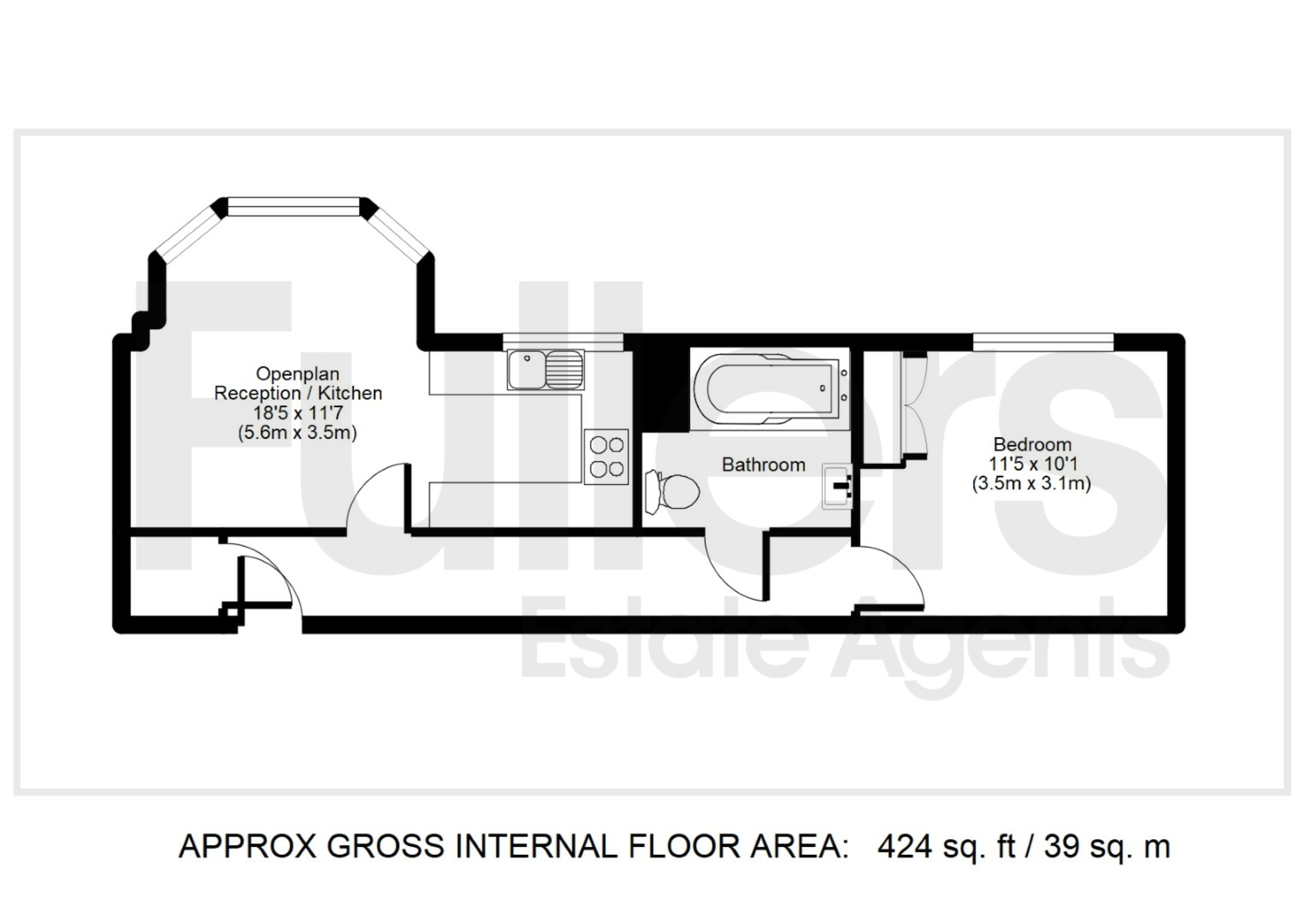 22, Bayswater Close, Palmers Green floorplan