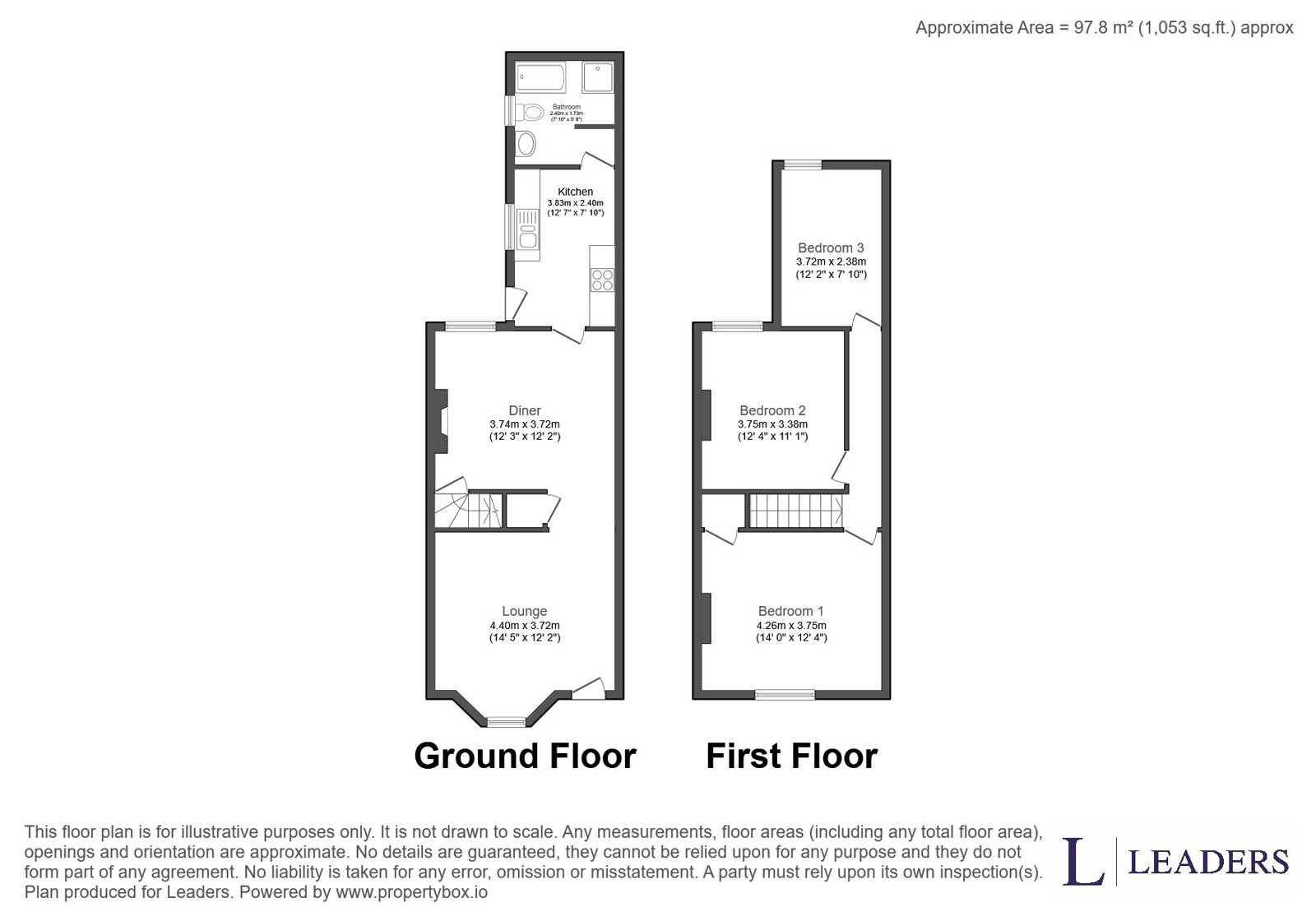 265, Church Road, Warwickshire floorplan