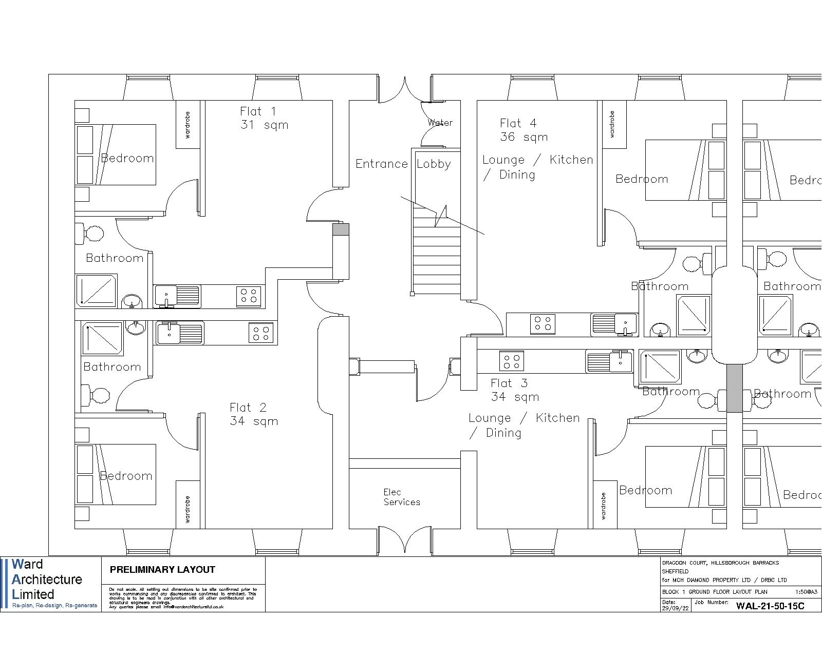 Apartment 3, Dragoon Court, Penistone Road, Sheffield floorplan