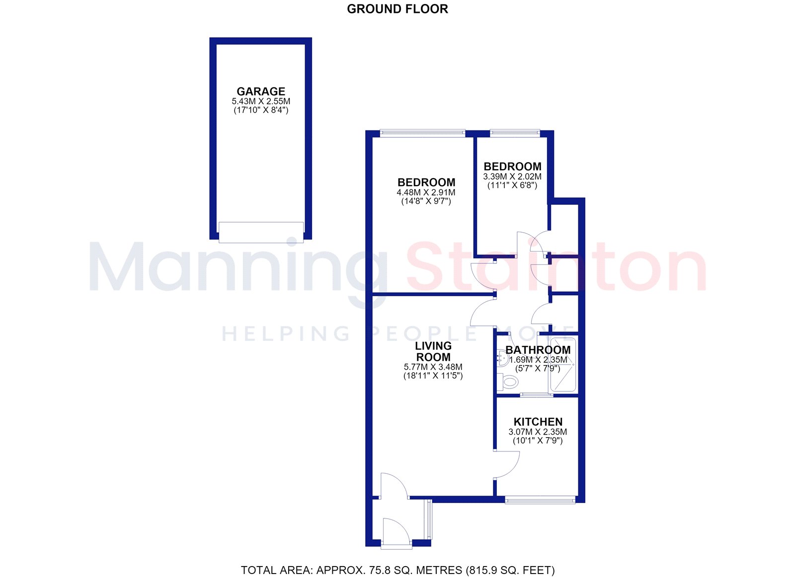 27, High Moor Court, West Yorkshire floorplan