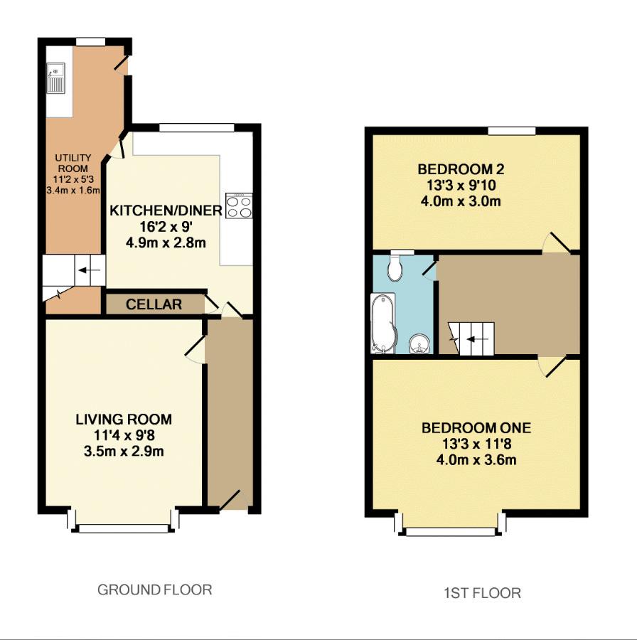 2 Bedrooms Terraced house for sale in Langford Street, Leek ST13