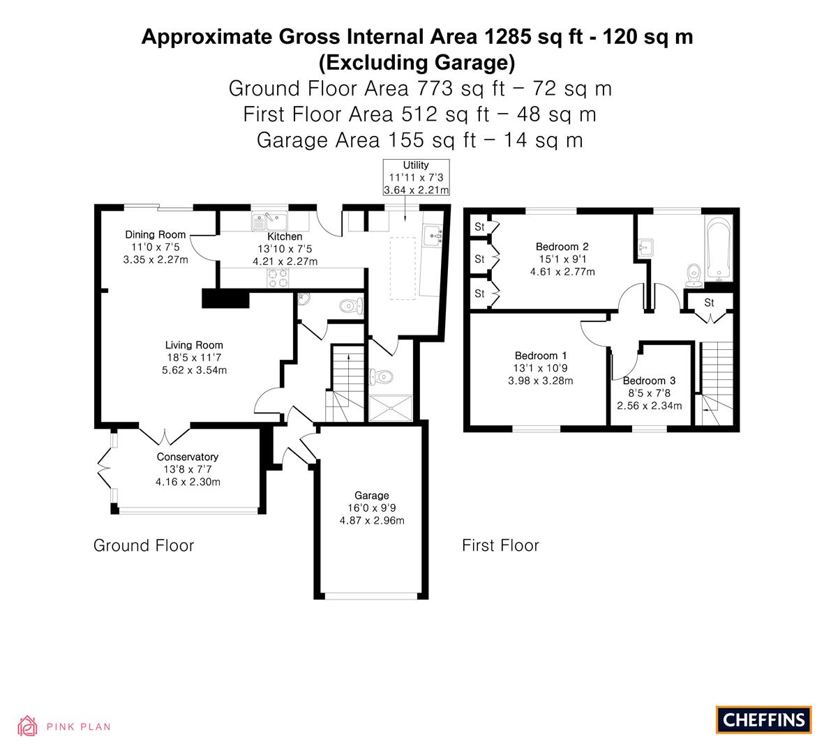 4, Pear Tree Cottages, Hildersham floorplan