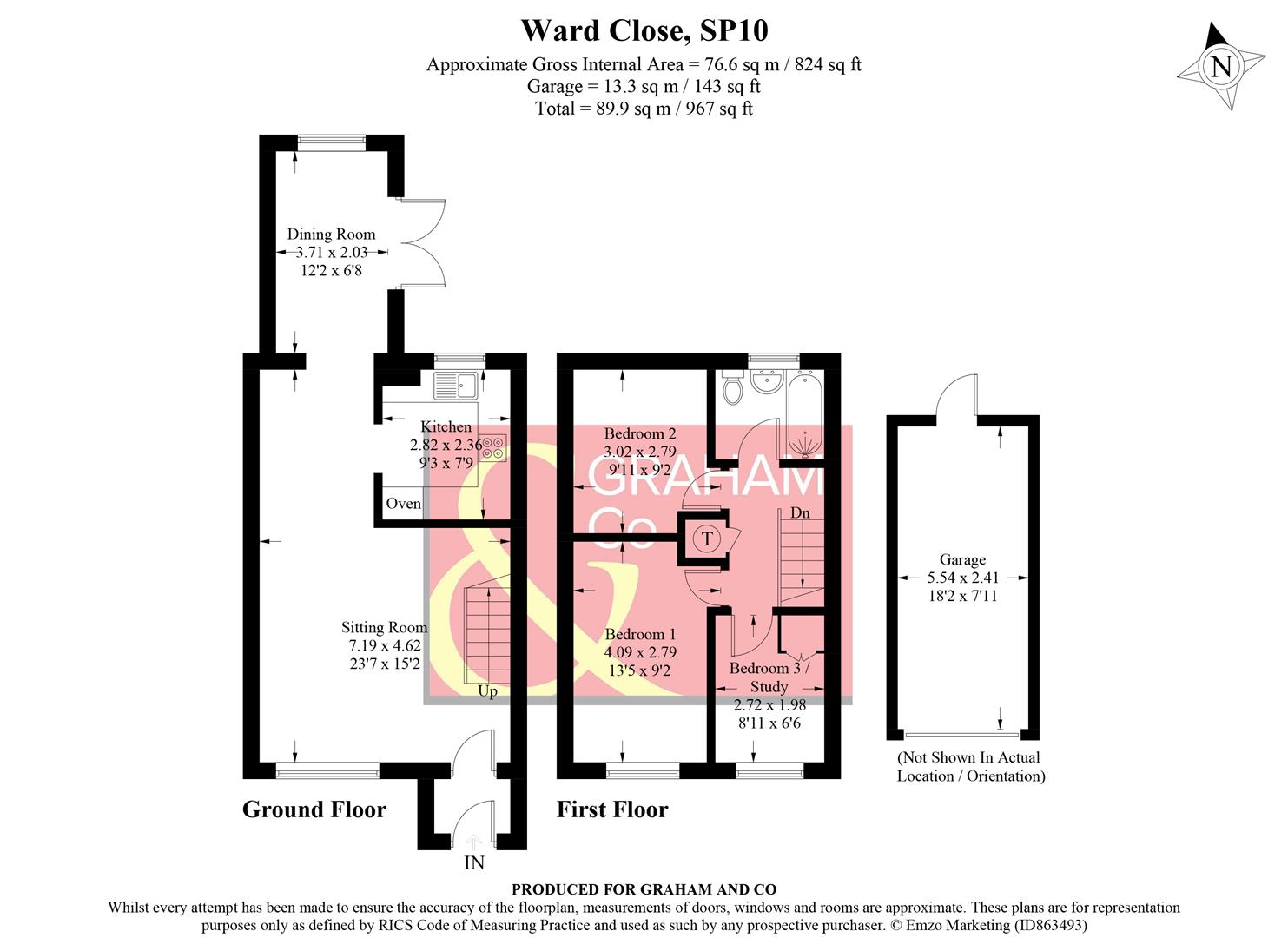 Ward Close, Andover SP10, 3 bedroom semidetached house for sale