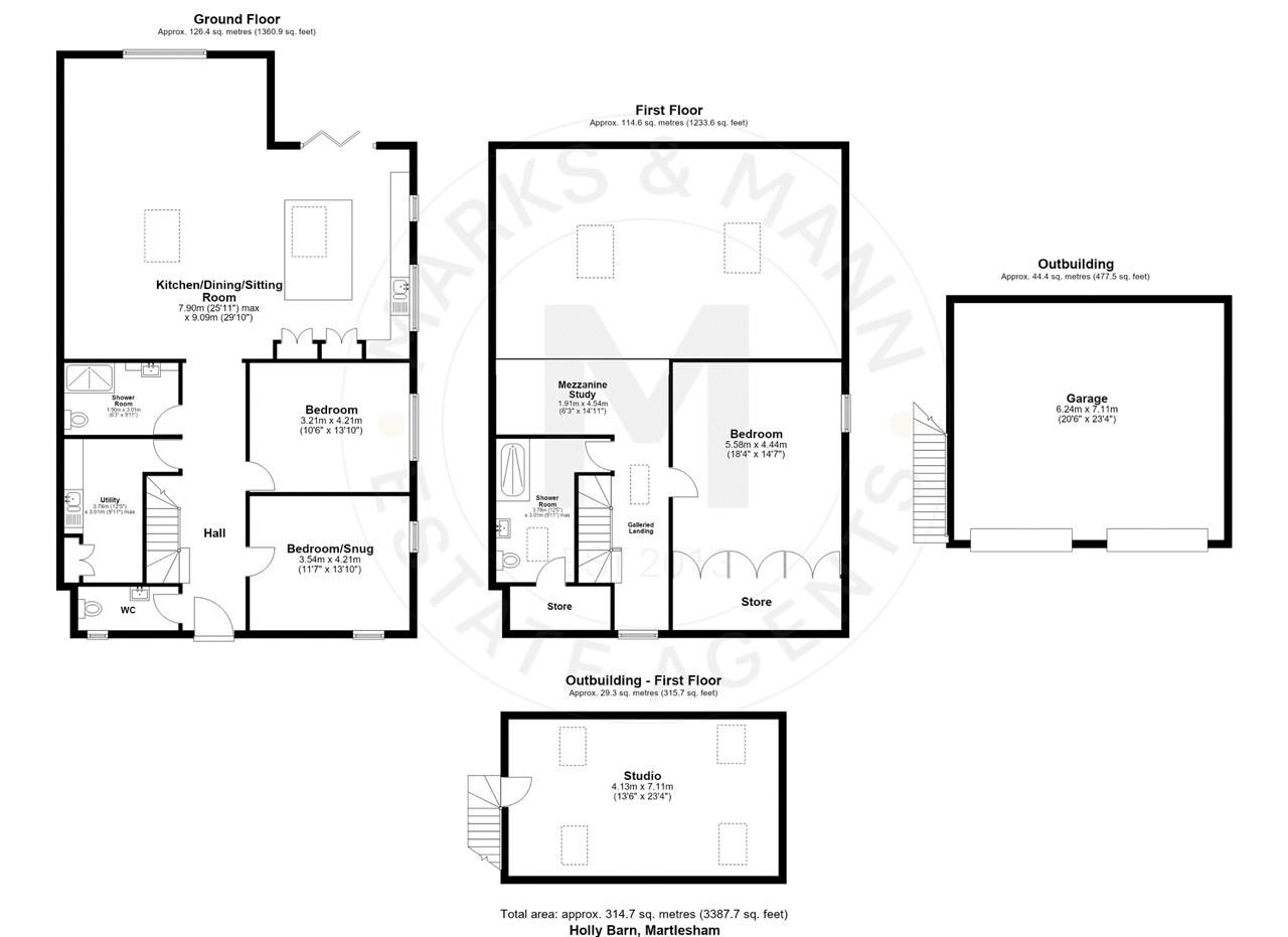 Holly Barn, Martlesham, Woodbridge floorplan