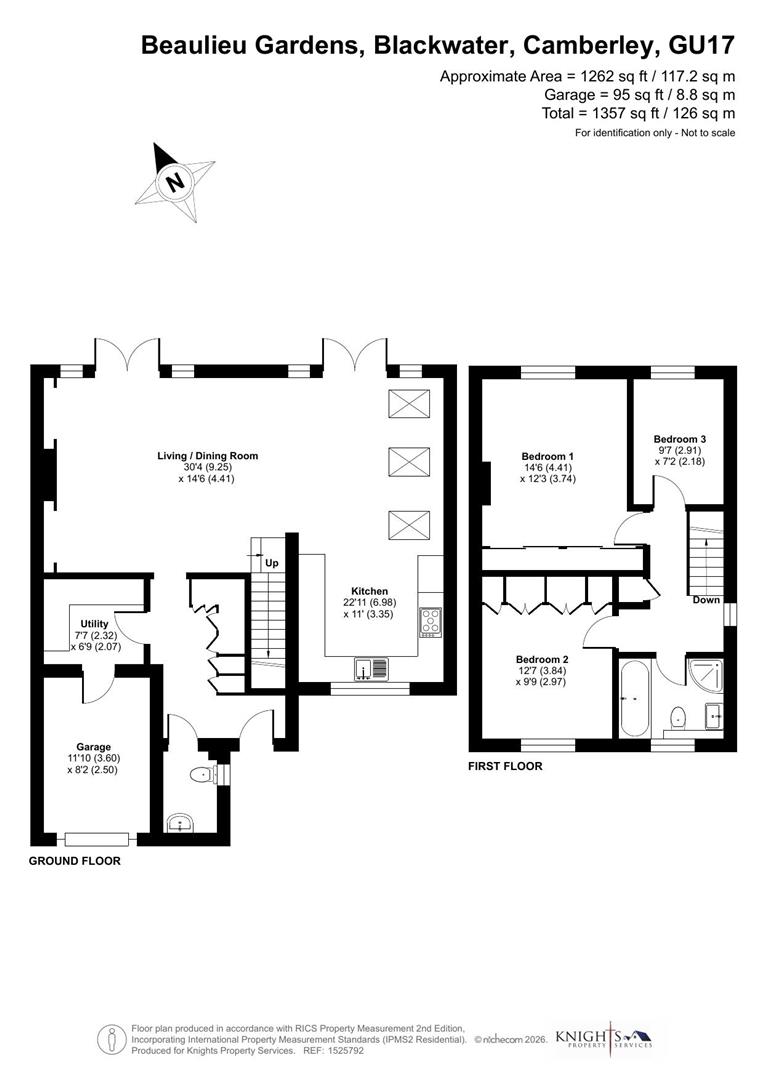 236, Beaulieu Gardens, Blackwater, Camberley floorplan