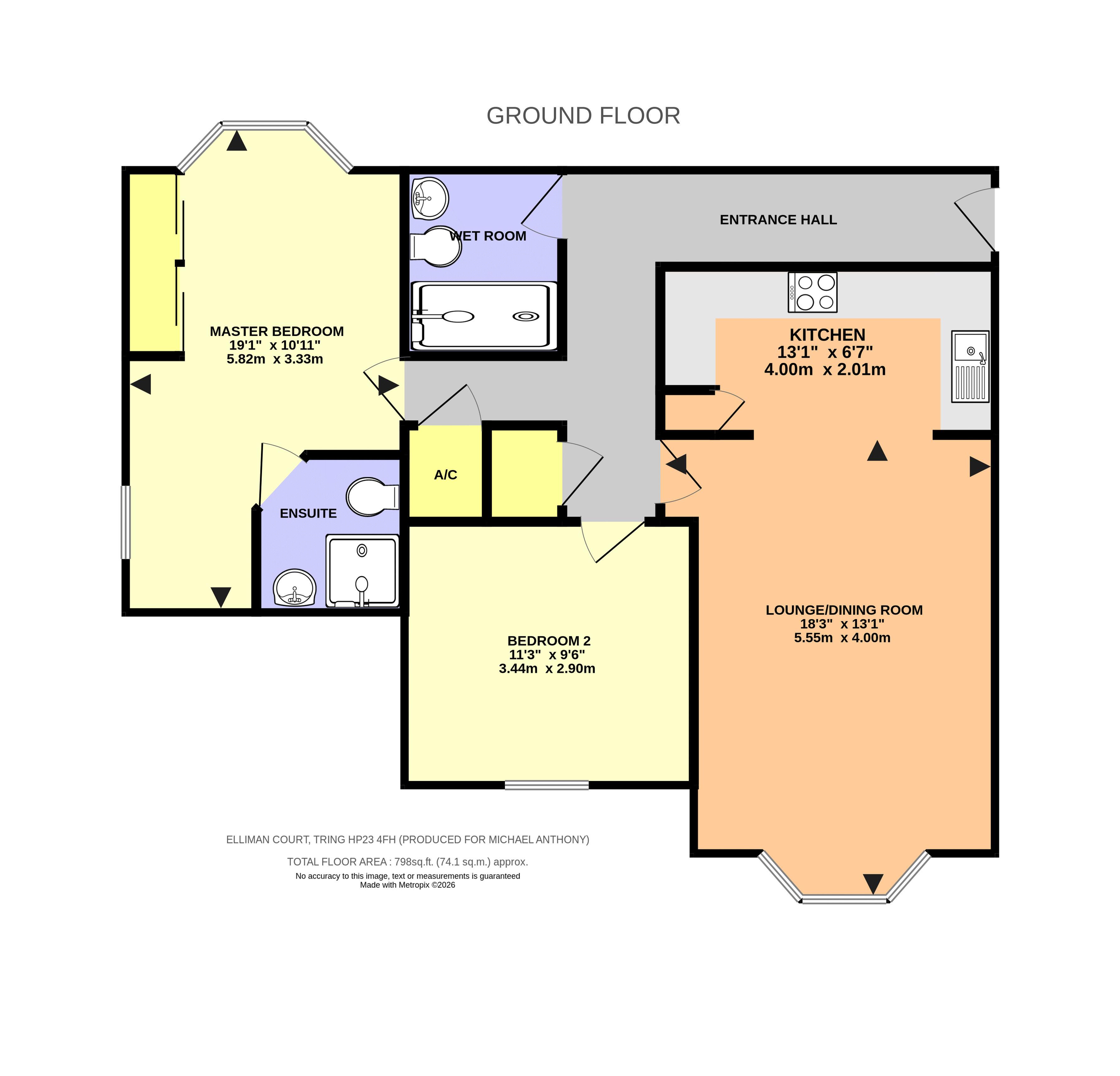 1 Elliman Court, Gowers Yard, Tring floorplan