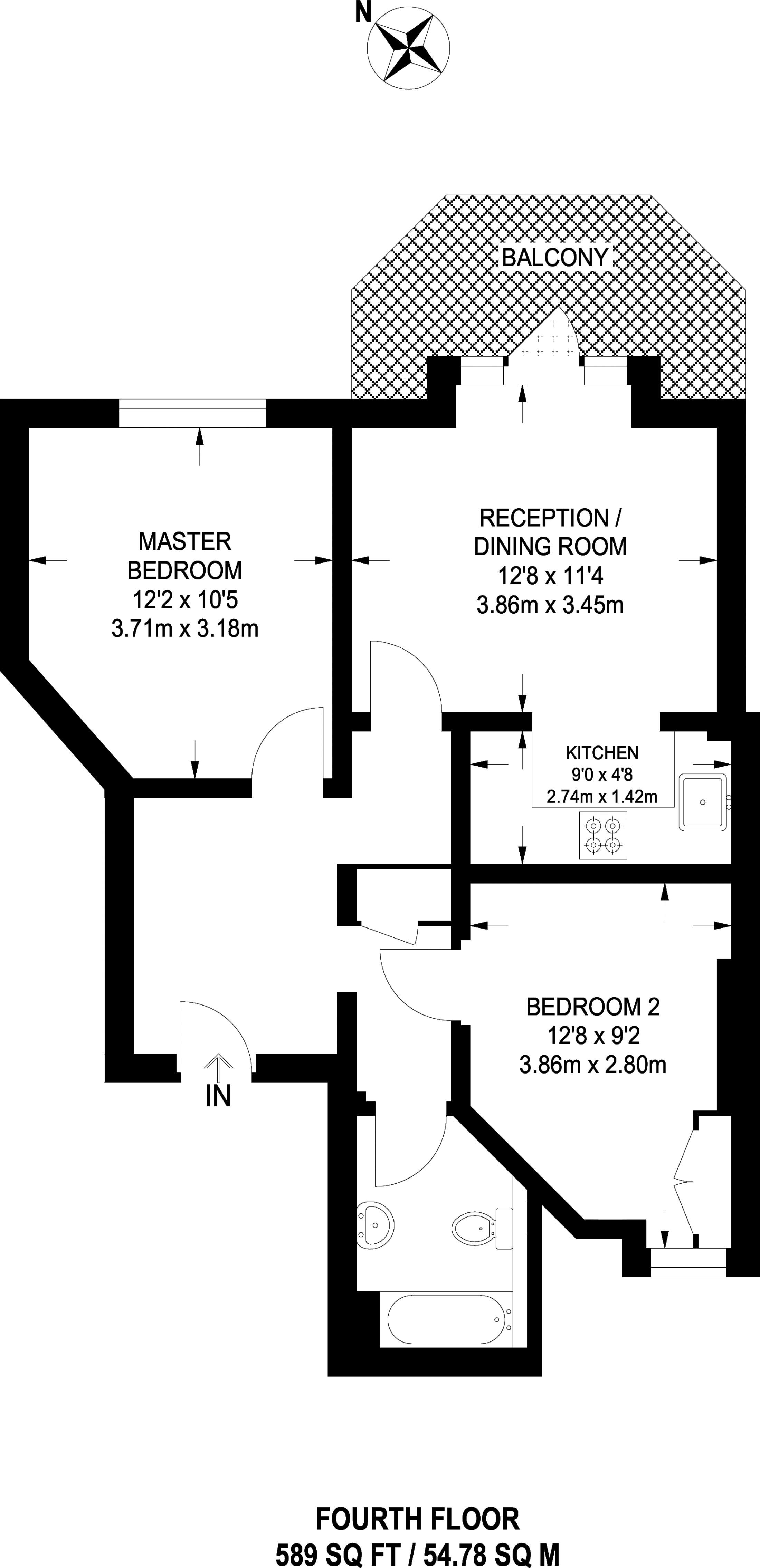 2 Bedrooms Flat to rent in Shoot Up Hill, Willesden Green NW2