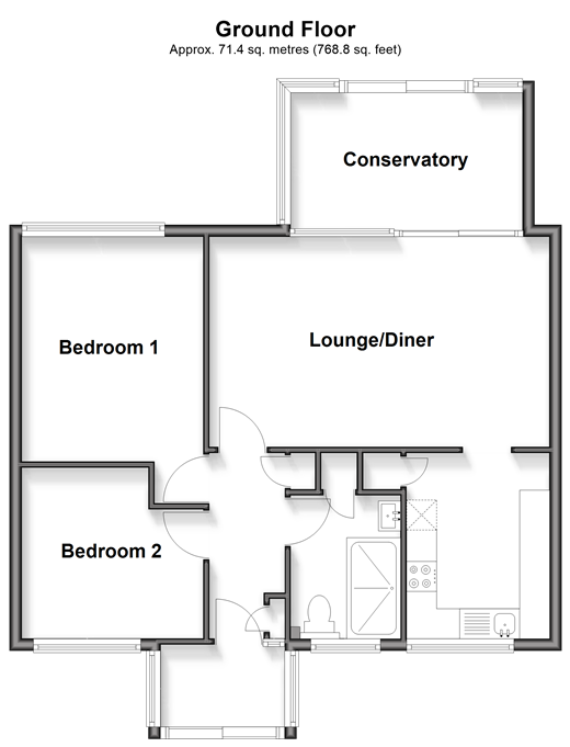 The Fairway, Dymchurch floorplan
