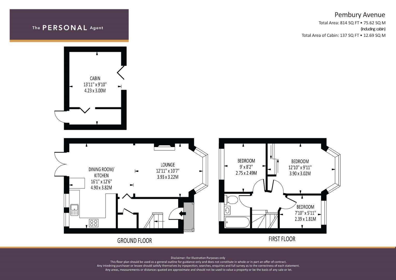 Pembury Avenue, Worcester Park KT4, 3 bedroom terraced house for sale