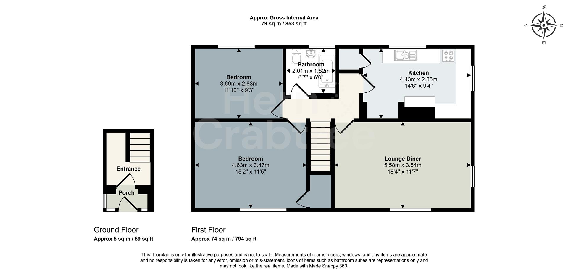 33, Blue House Road, Cardiff floorplan