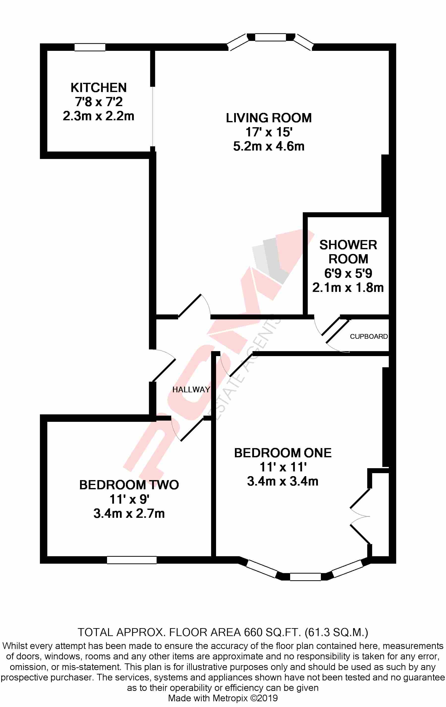 2 Bedrooms Flat to rent in Pevensey Road, St. Leonards-On-Sea TN38