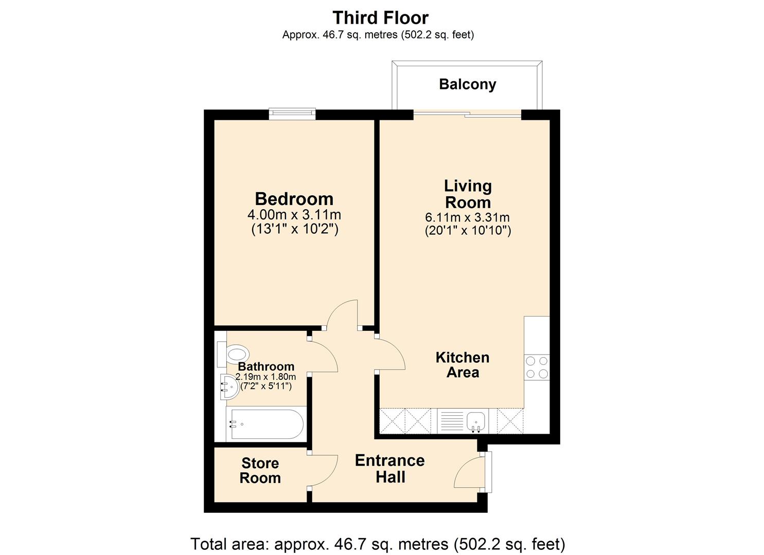 1 Bedrooms Flat for sale in Bradbury Hall, Brampton, Chesterfield S40