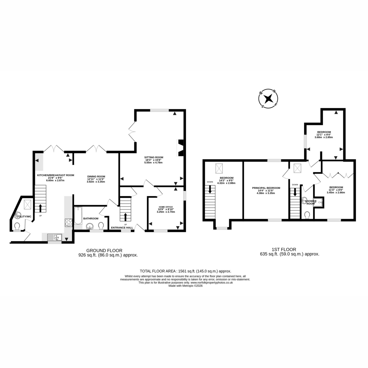 Kedleston Cottage, The Street, Norwich floorplan