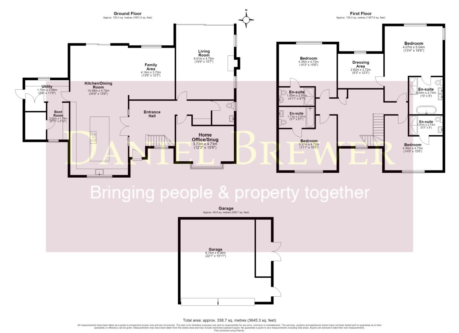 Langdale, Mill End Green, Great Easton floorplan