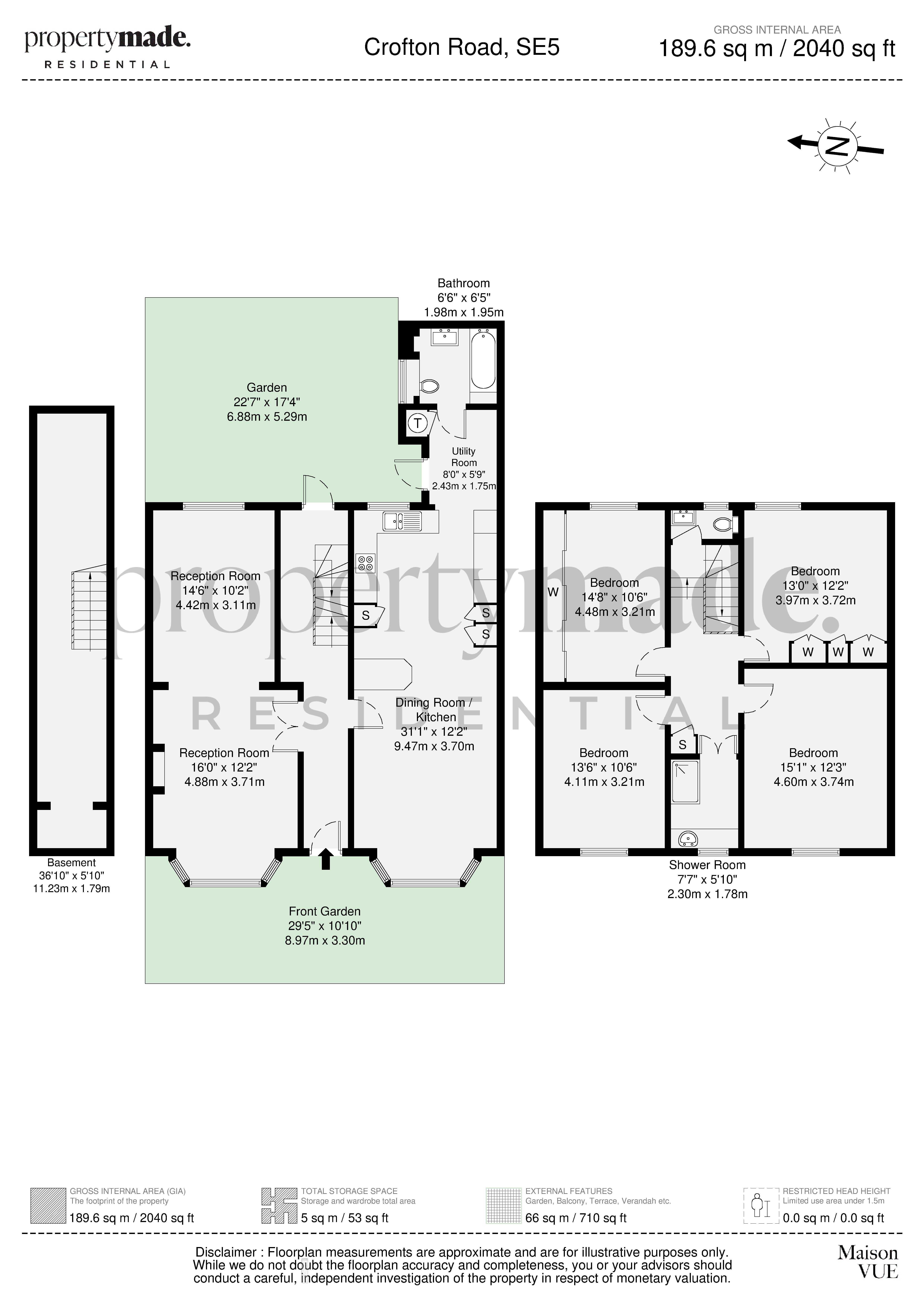 27,, Crofton Road, London floorplan
