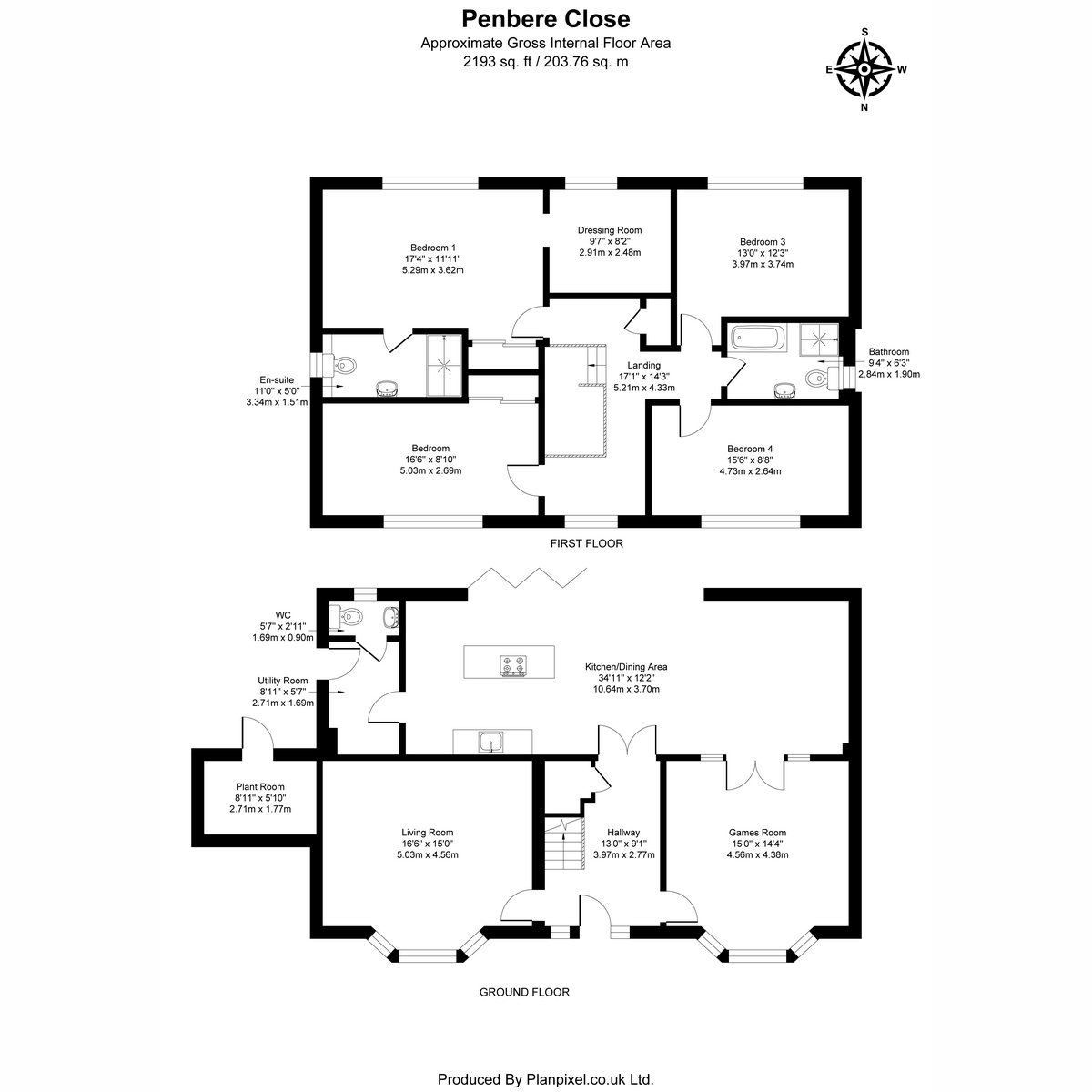 16, Penbere Close, Tadley floorplan