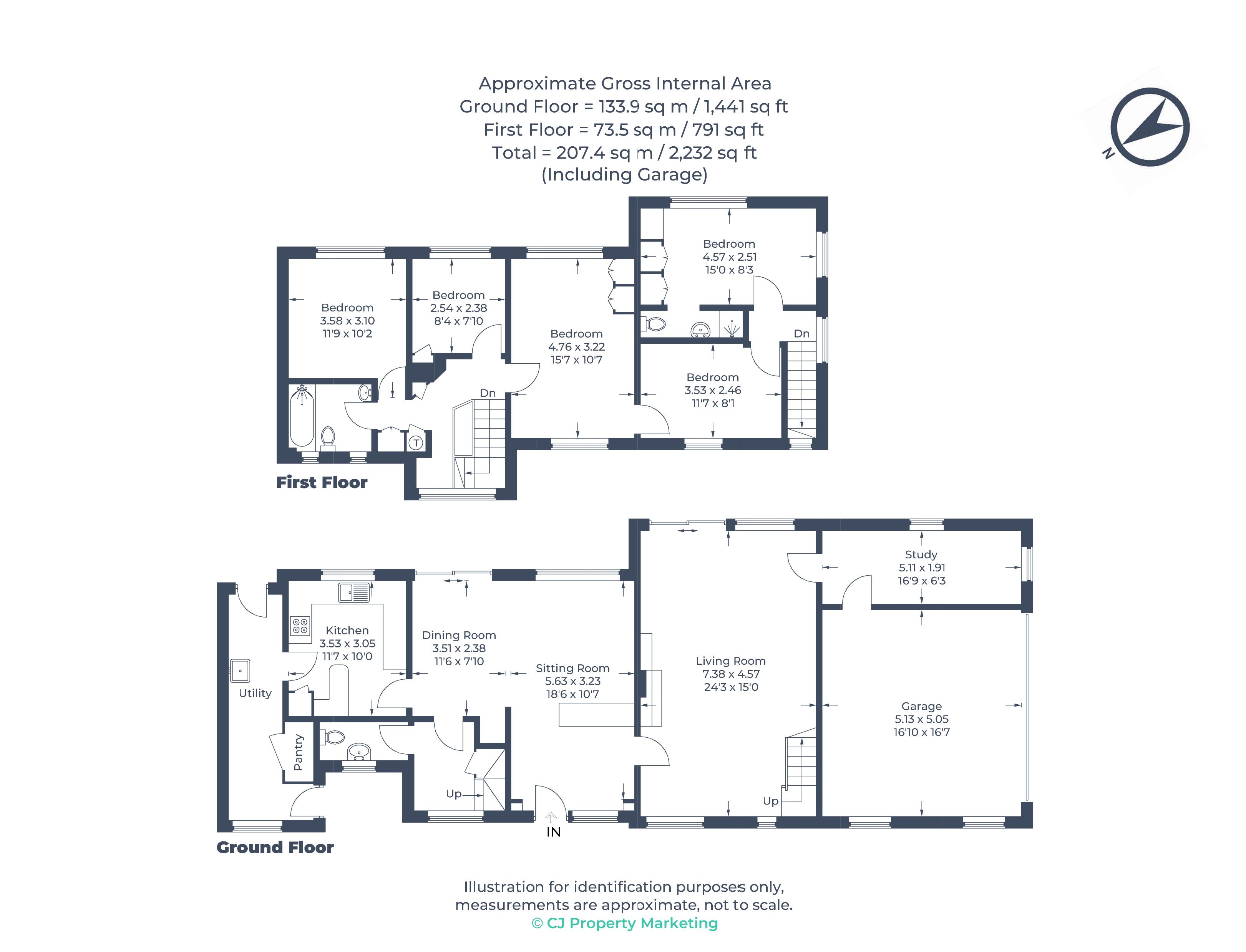 17, Highfield Park, Marlow floorplan