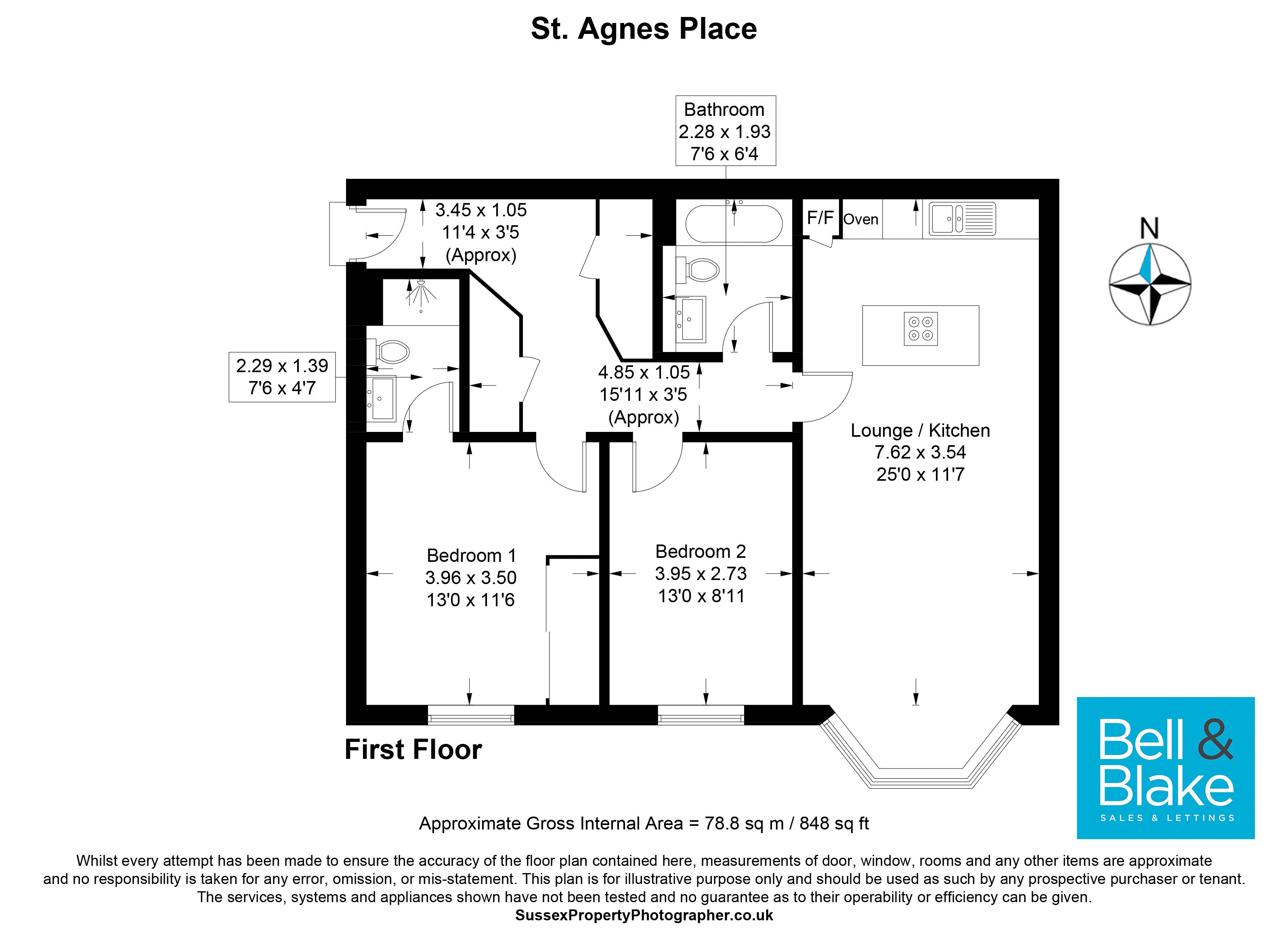 68, St. Agnes Place, Chichester floorplan
