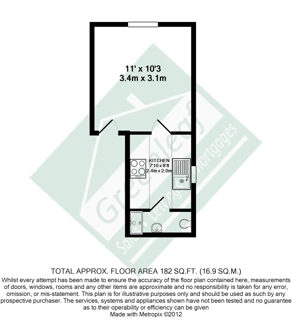 Flat 3, 122 High Street, Strood floorplan