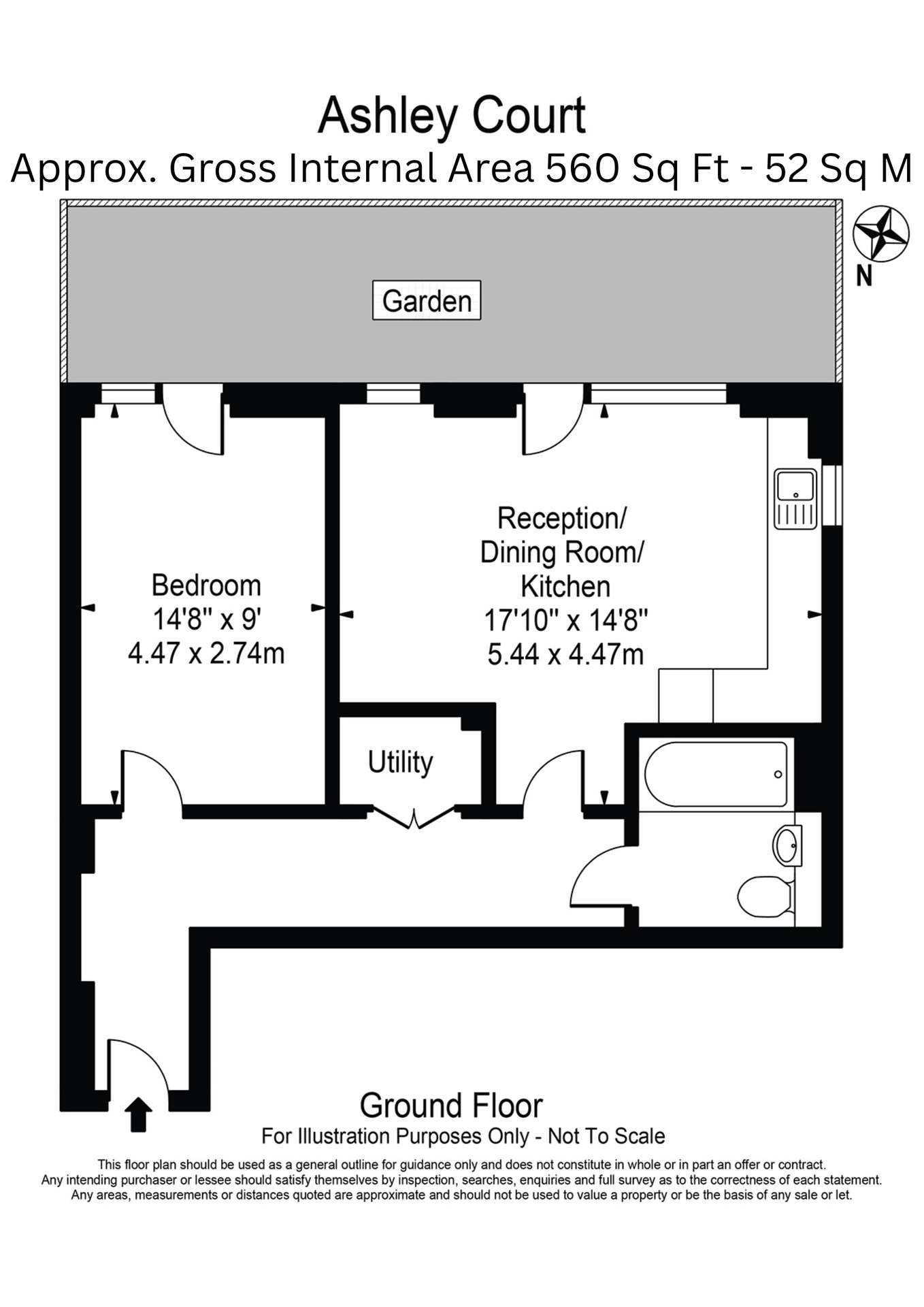 Flat G02, London floorplan