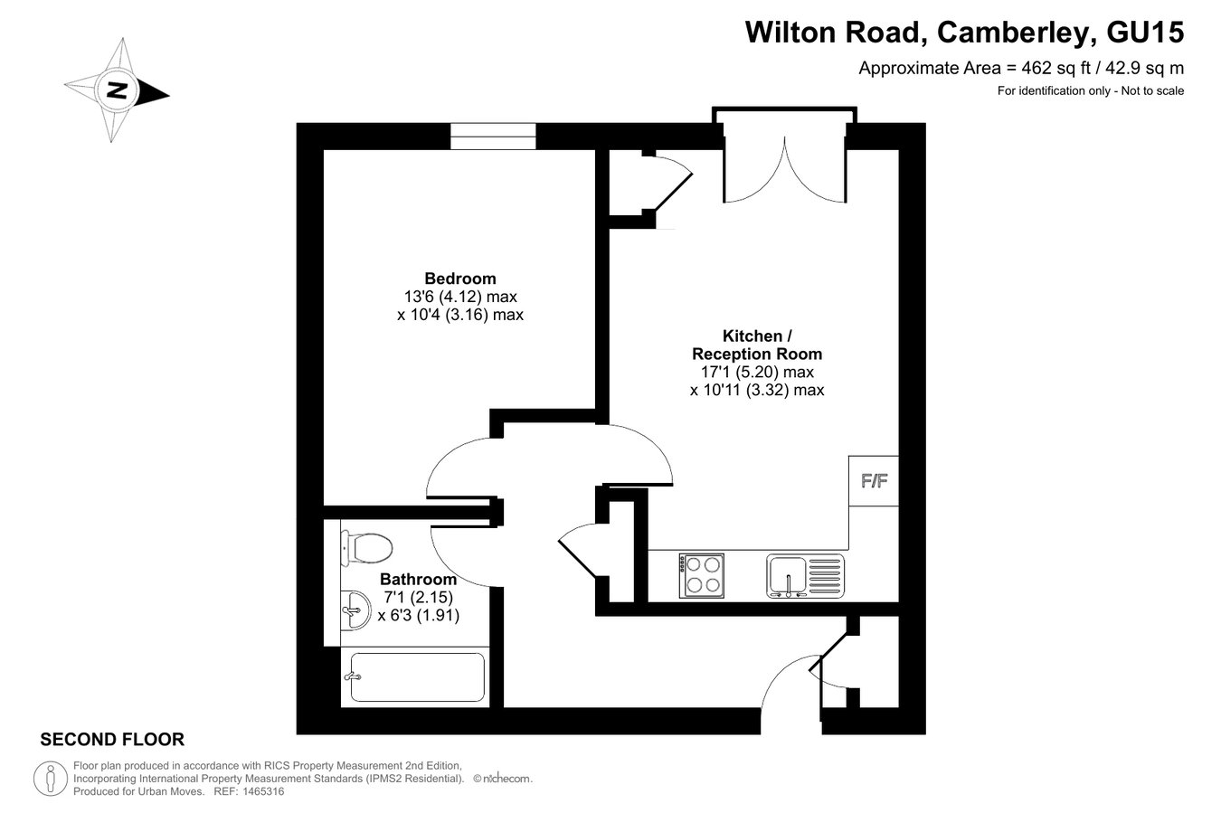 Flat Nineteen, Pembroke House, Camberley floorplan