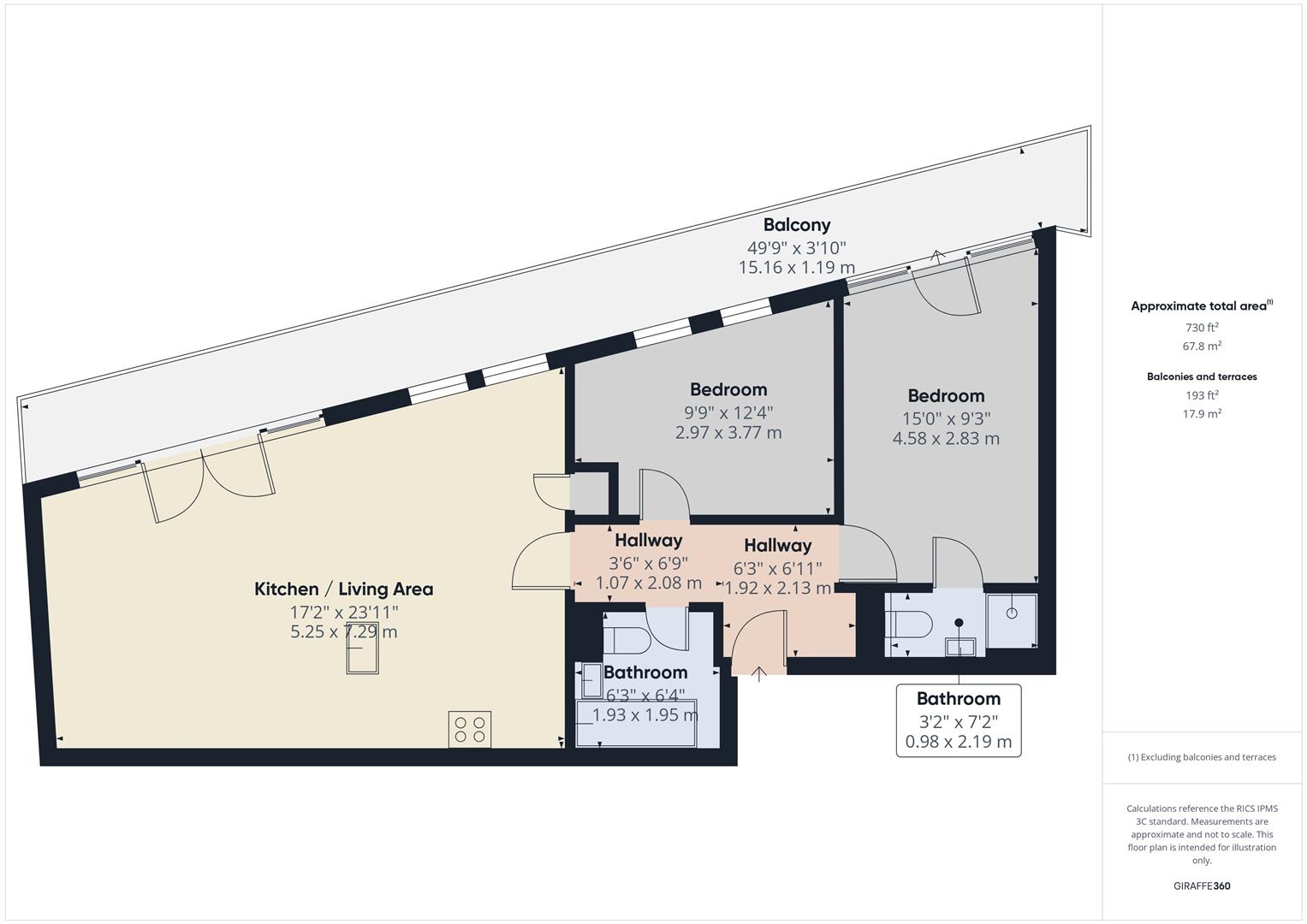 Flat 10  Leo House,, 23, Lion Green Road, Coulsdon floorplan