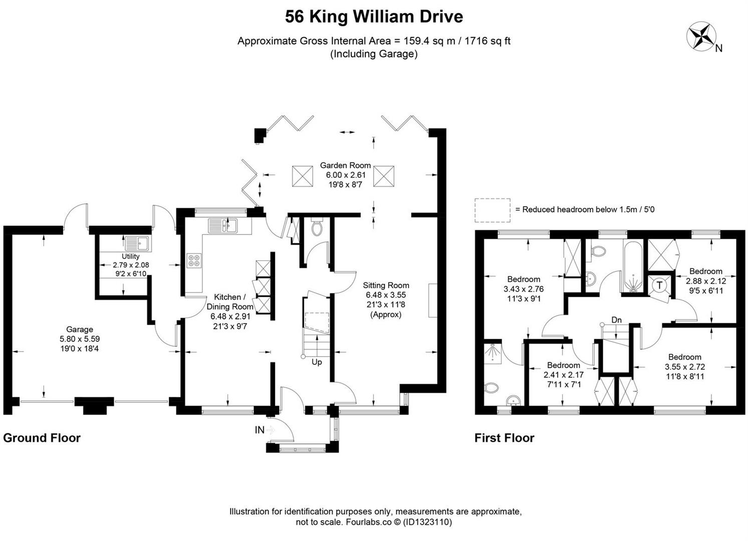56, King William Drive, Cheltenham floorplan