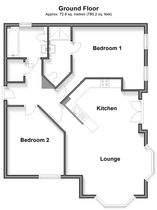 Gate Lane, Freshwater floorplan