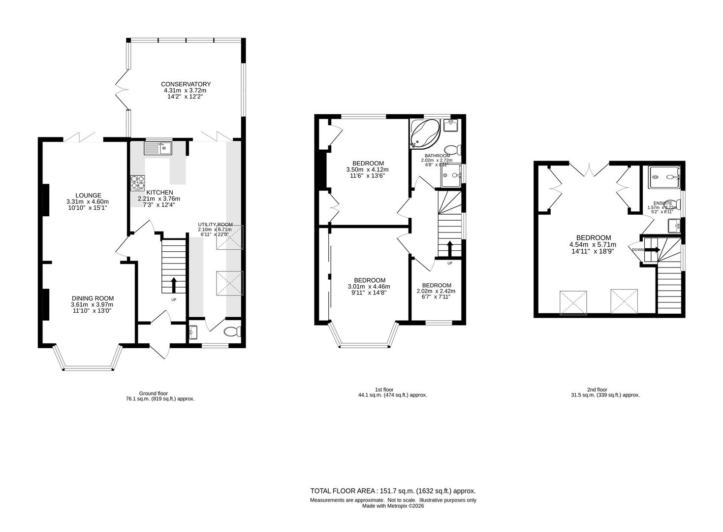 18, Mead Crescent, Sutton floorplan