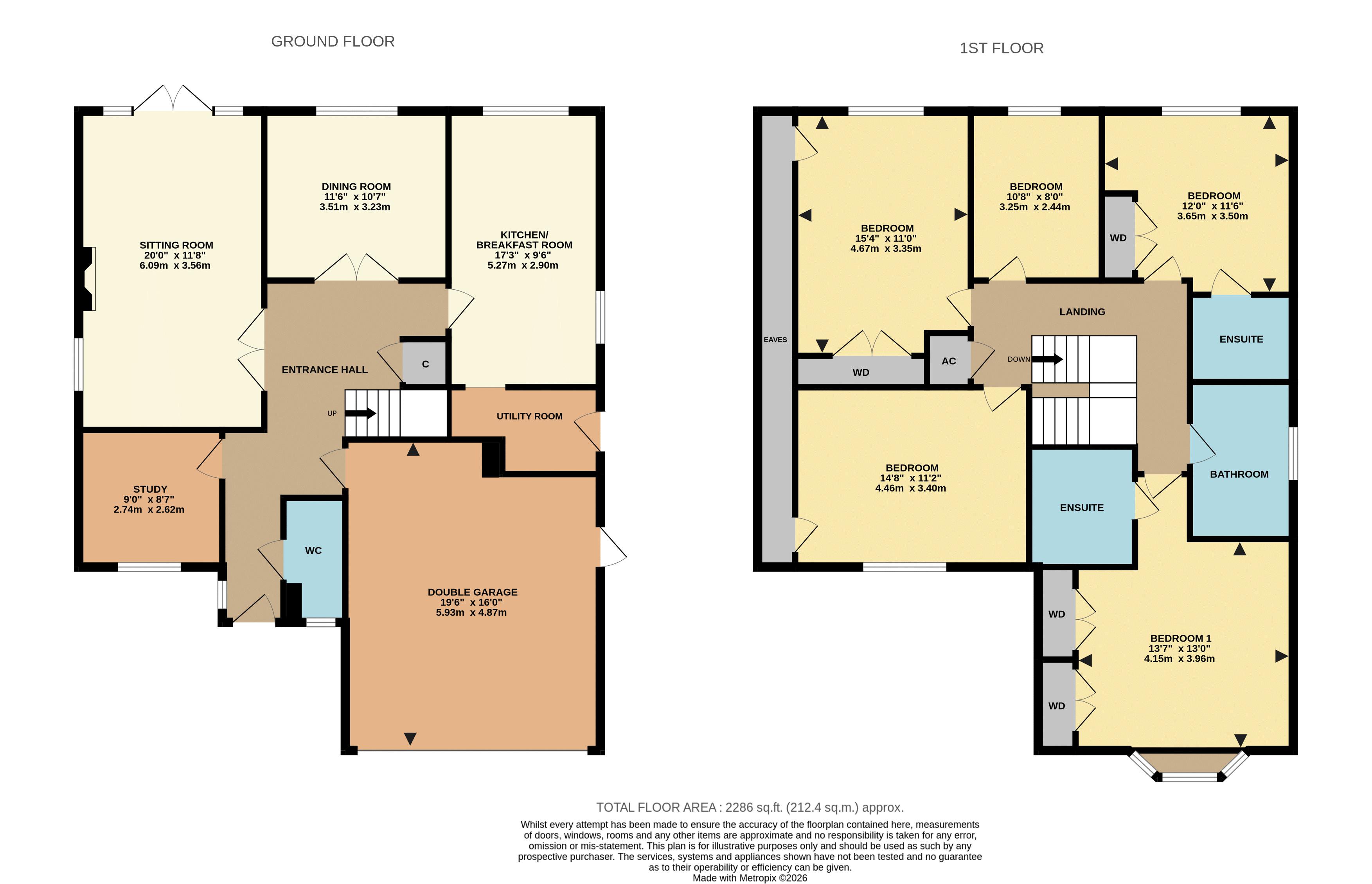 21, Walnut Grove, Banstead floorplan