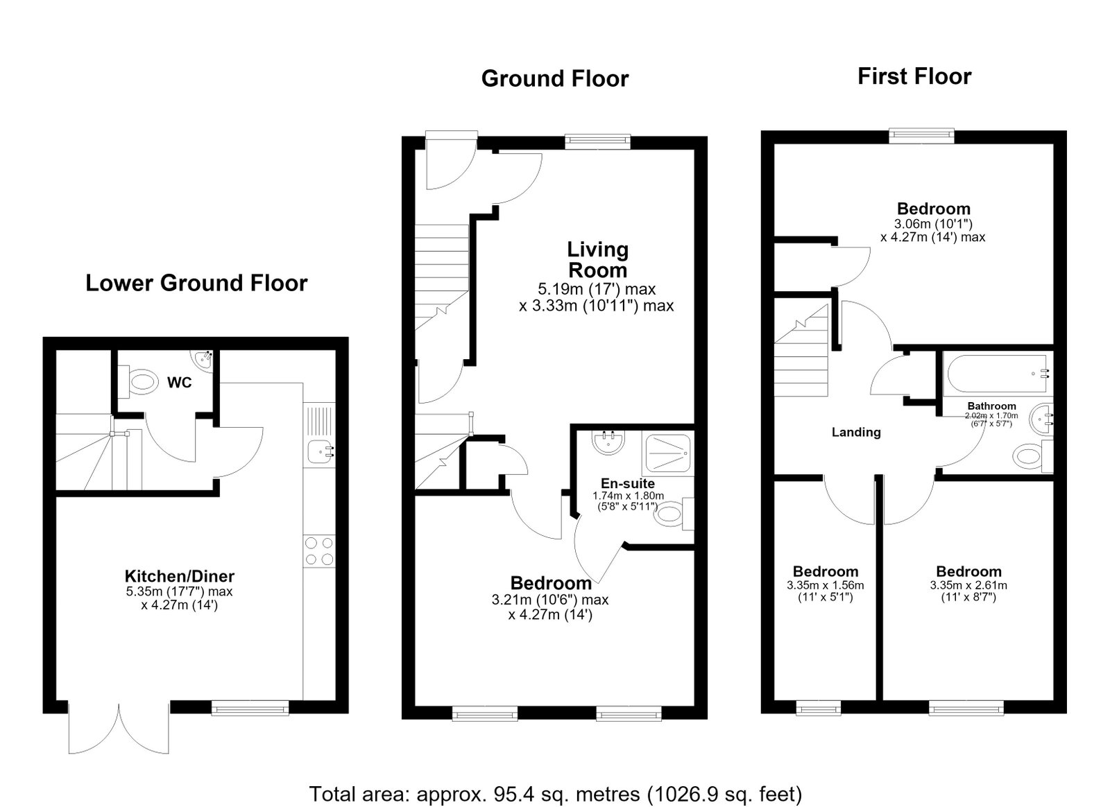 Union Street, Rochester floorplan