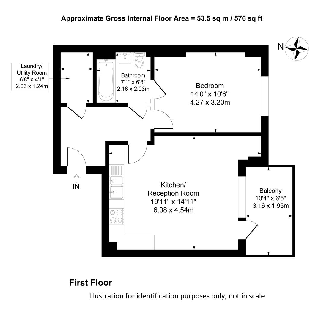 Flat 9 Emer Court, 1 Rowland Road, London floorplan