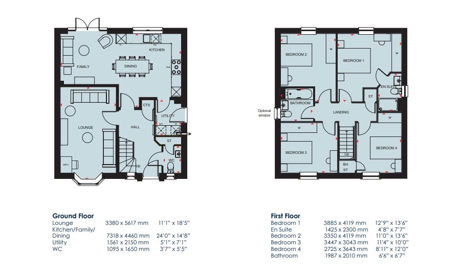 16, Hold Avenue, Cottam, Preston floorplan