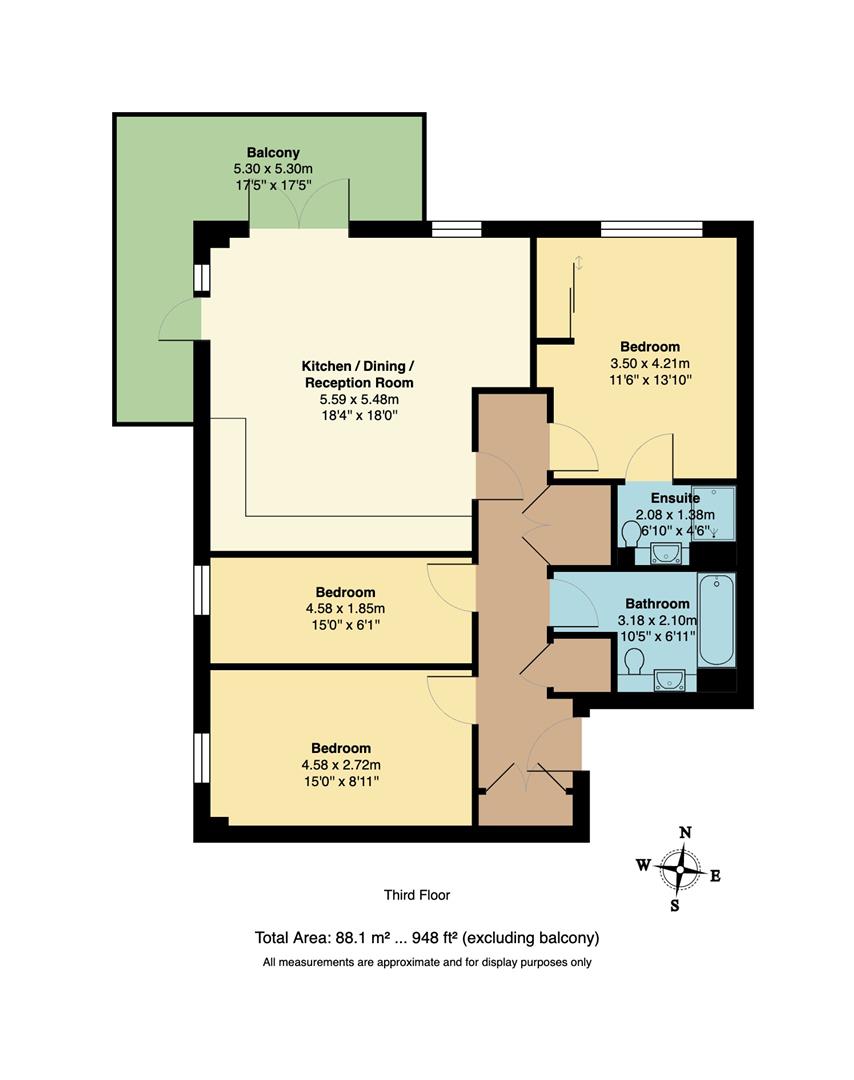 84 Bodiam Court, Thornbury Way, Walthamstow floorplan