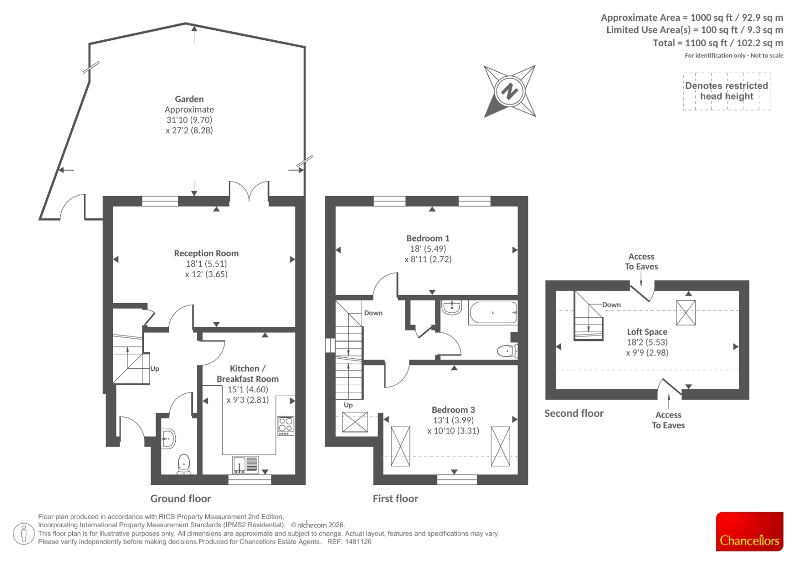 1 THE OLD CHAPEL GARDEN, The Old Chapel Garden, Merton Road, Bicester floorplan